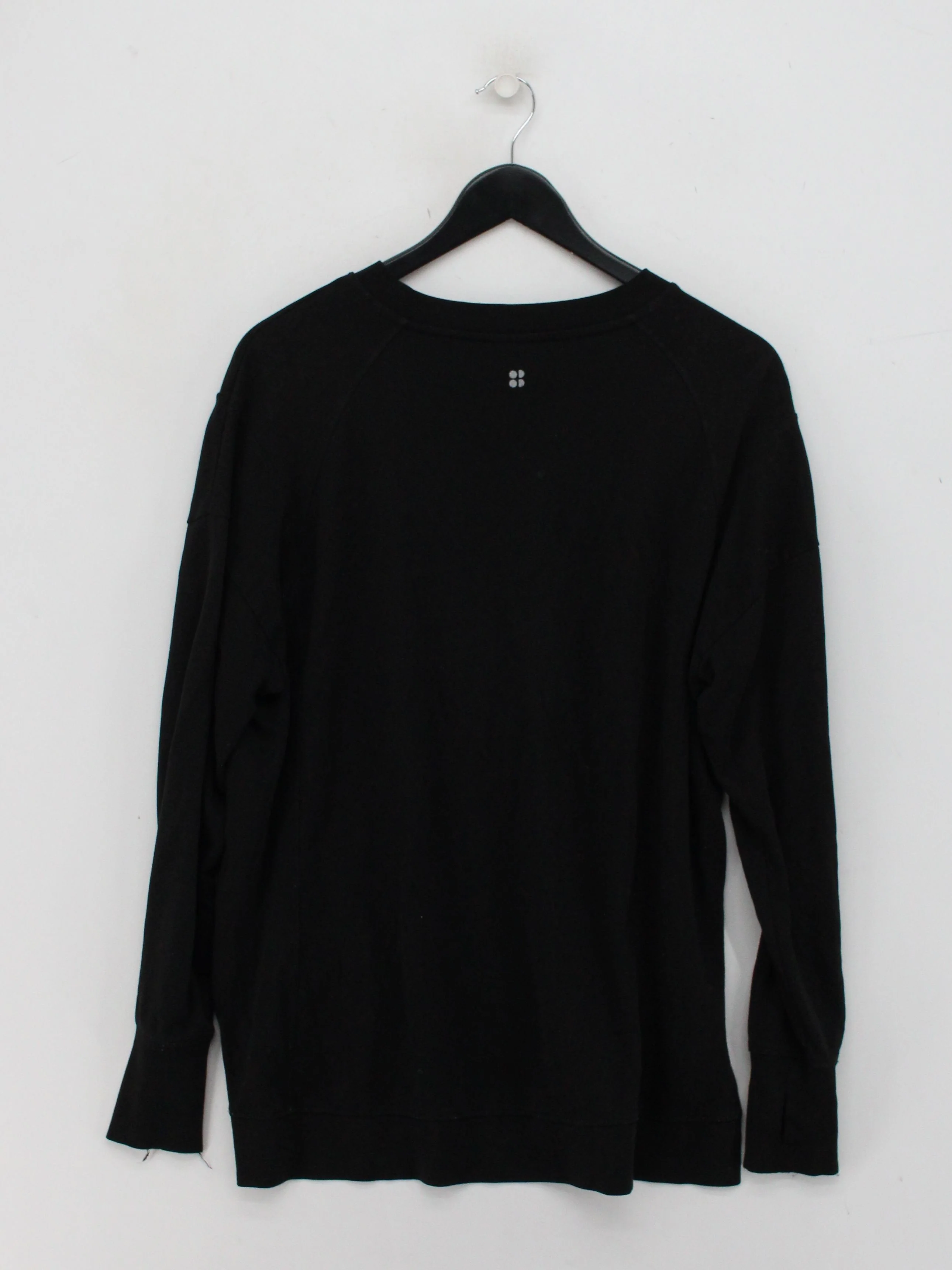 Sweaty Betty Men's Jumper M Black Cotton with Lyocell Modal Crew Neck Pullover - Image 2