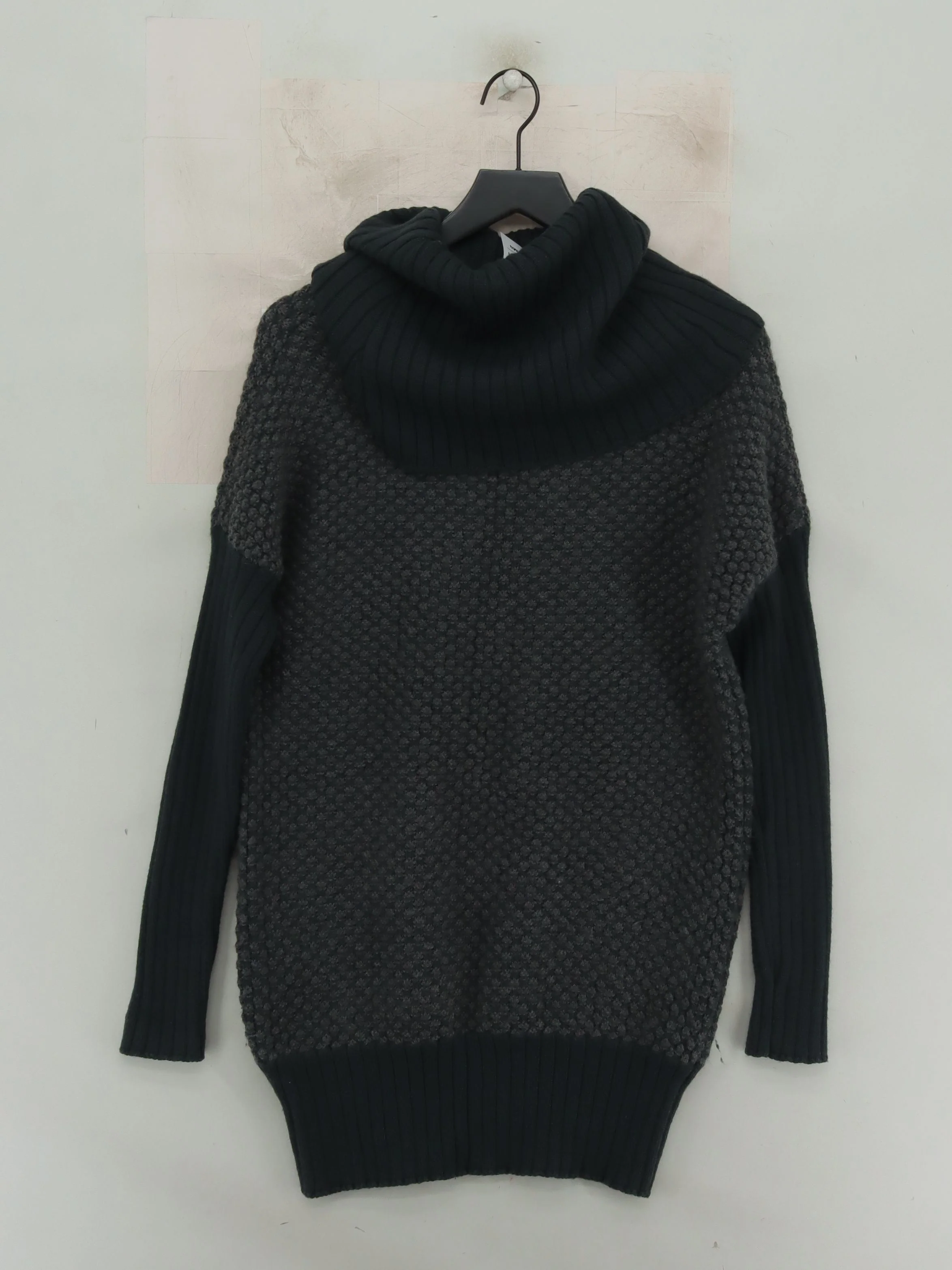Sweaty Betty Men's Jumper M Grey Wool with Acrylic Roll Neck Pullover - Image 2