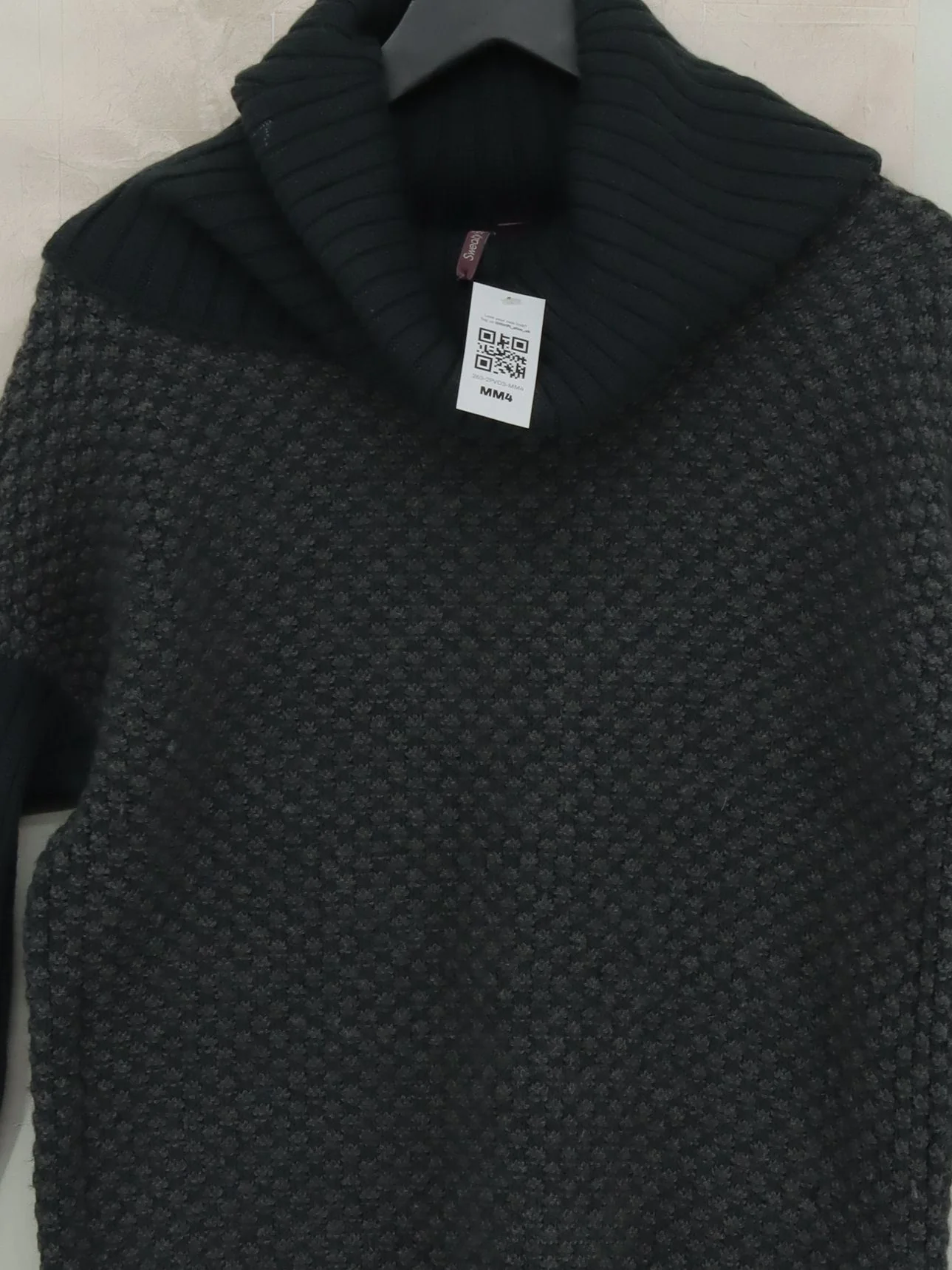 Sweaty Betty Men's Jumper M Grey Wool with Acrylic Roll Neck Pullover - Image 3