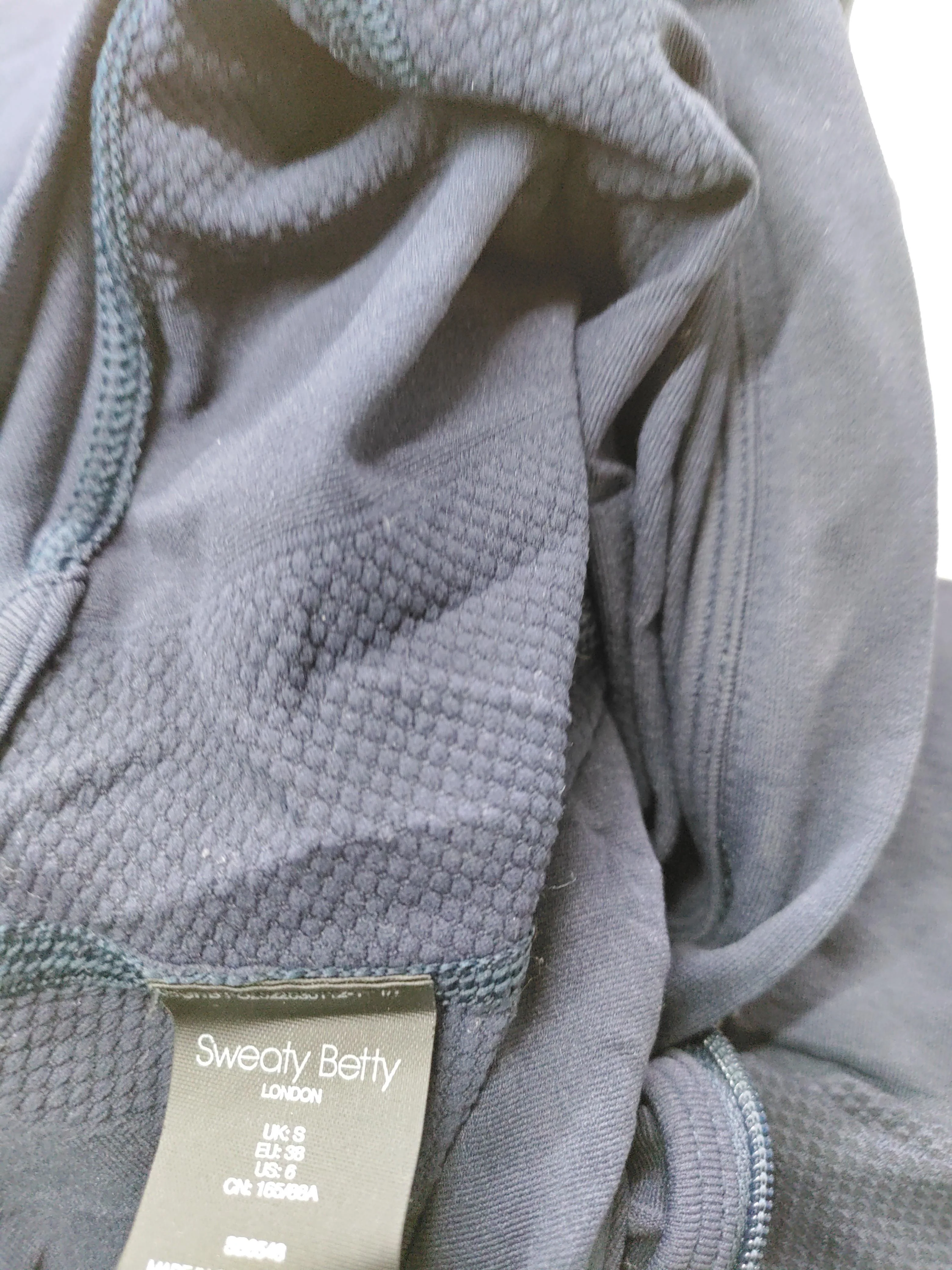 Sweaty Betty Men's Loungewear S Blue Polyamide with Elastane High Neck Basic - Image 5