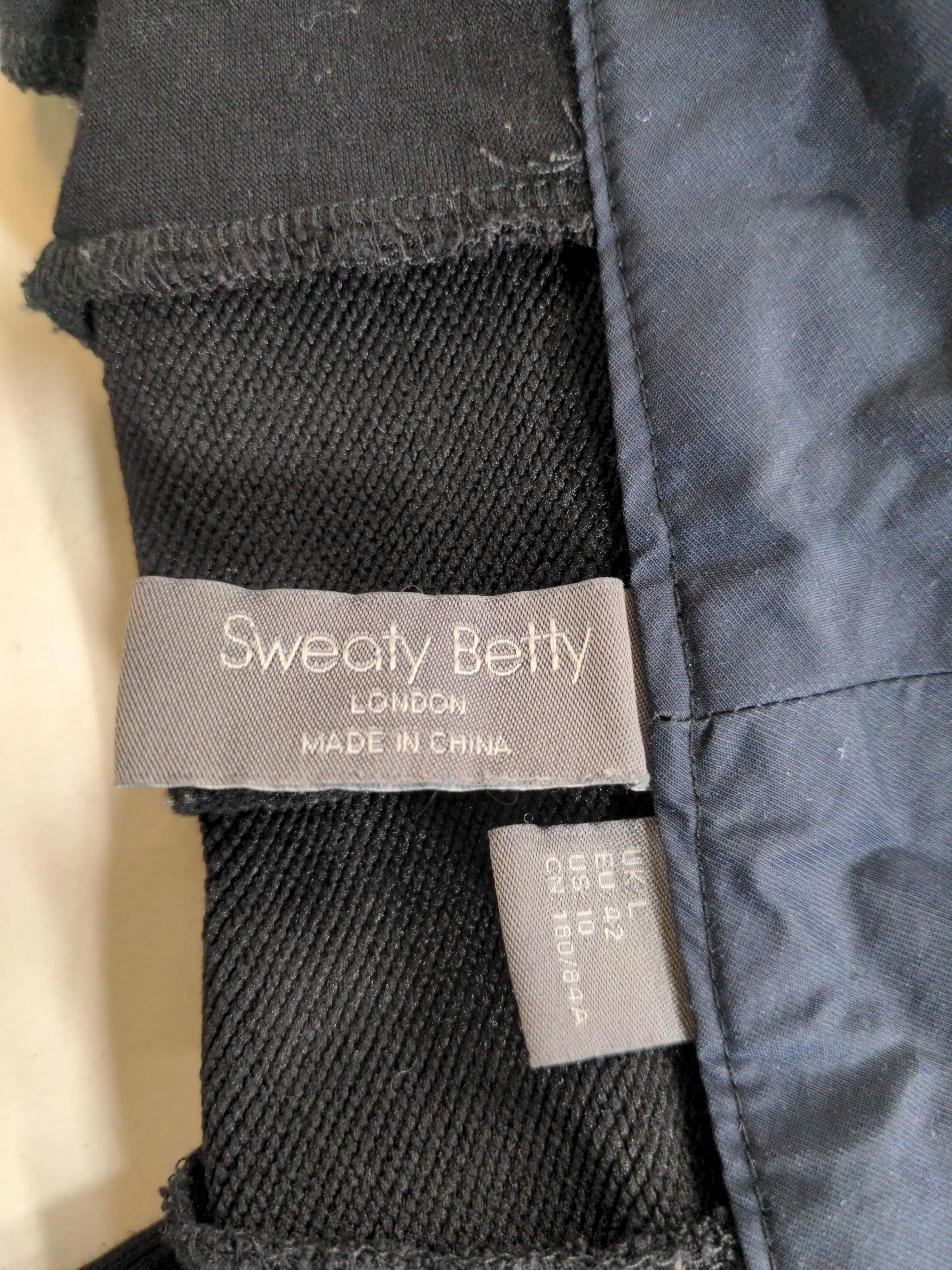 Sweaty Betty Men's Sports Bottoms L Black Polyester with Cotton Sweatpants - Image 5