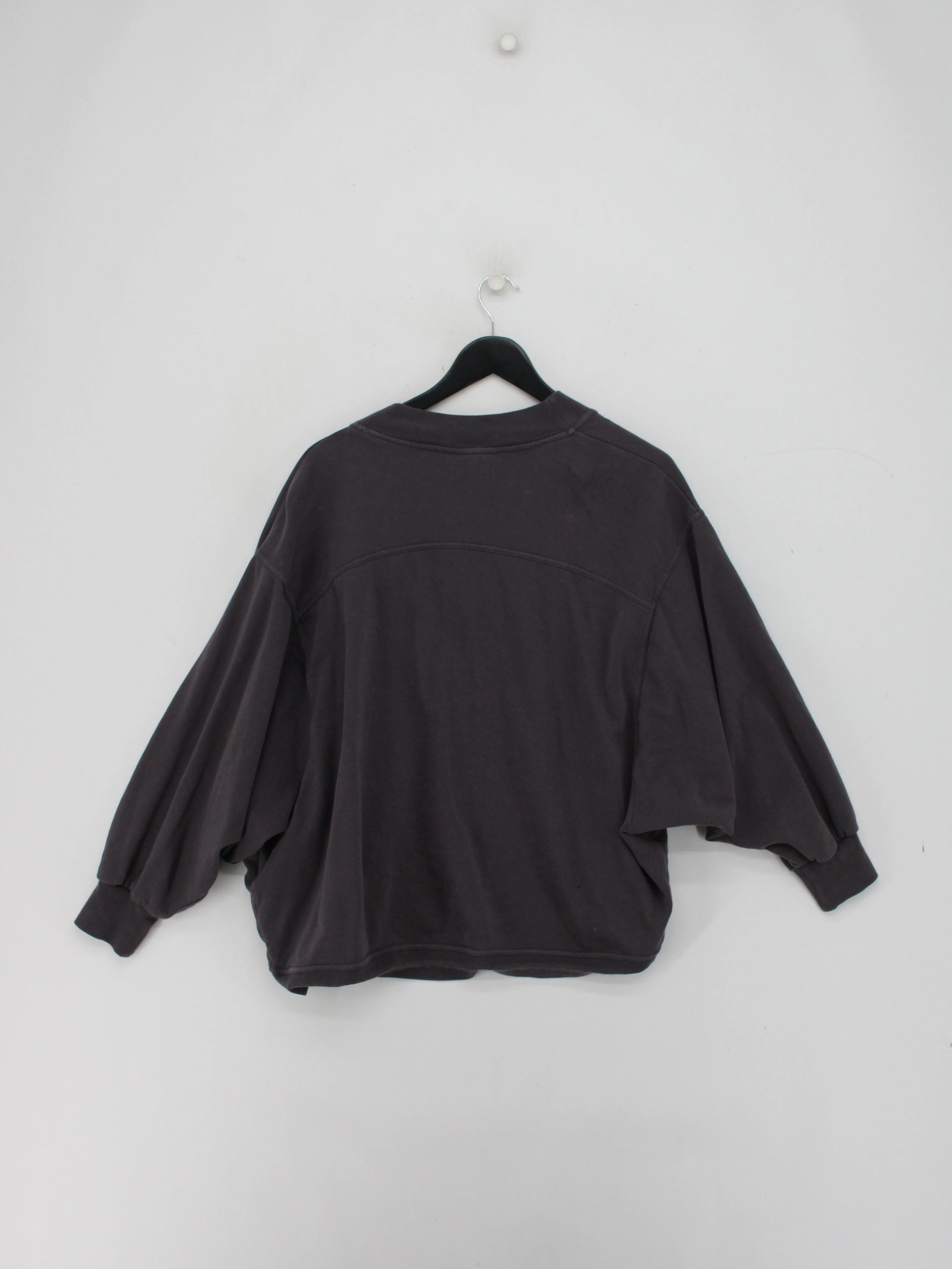Sweaty Betty Women's Cardigan XS Grey 100% Cotton Round Neck Cardigan - Image 2