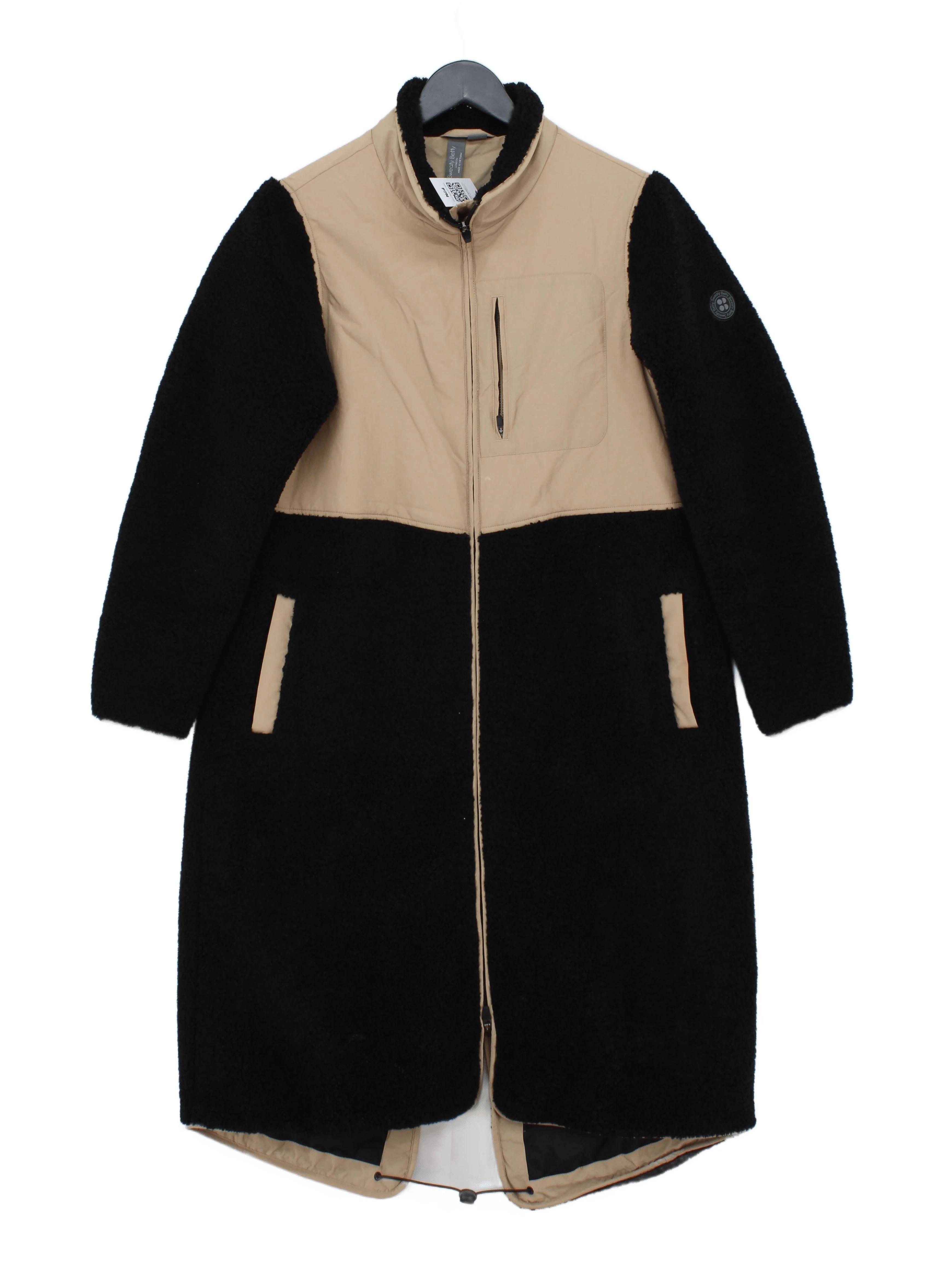 Sweaty Betty Women's Coat XS Black Polyester with Polyamide, Cotton Overcoat