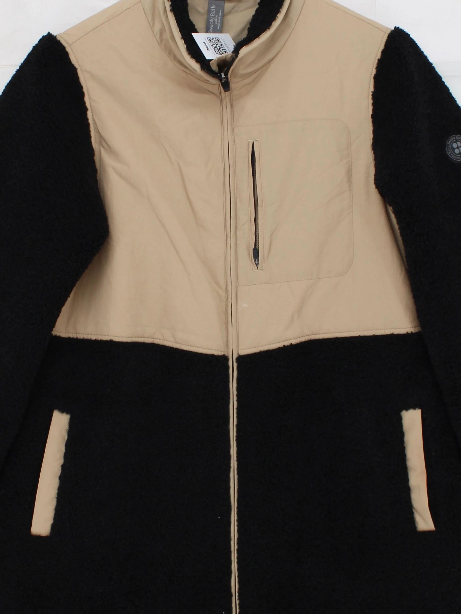 Sweaty Betty Women's Coat XS Black Polyester with Polyamide, Cotton Overcoat - Image 3