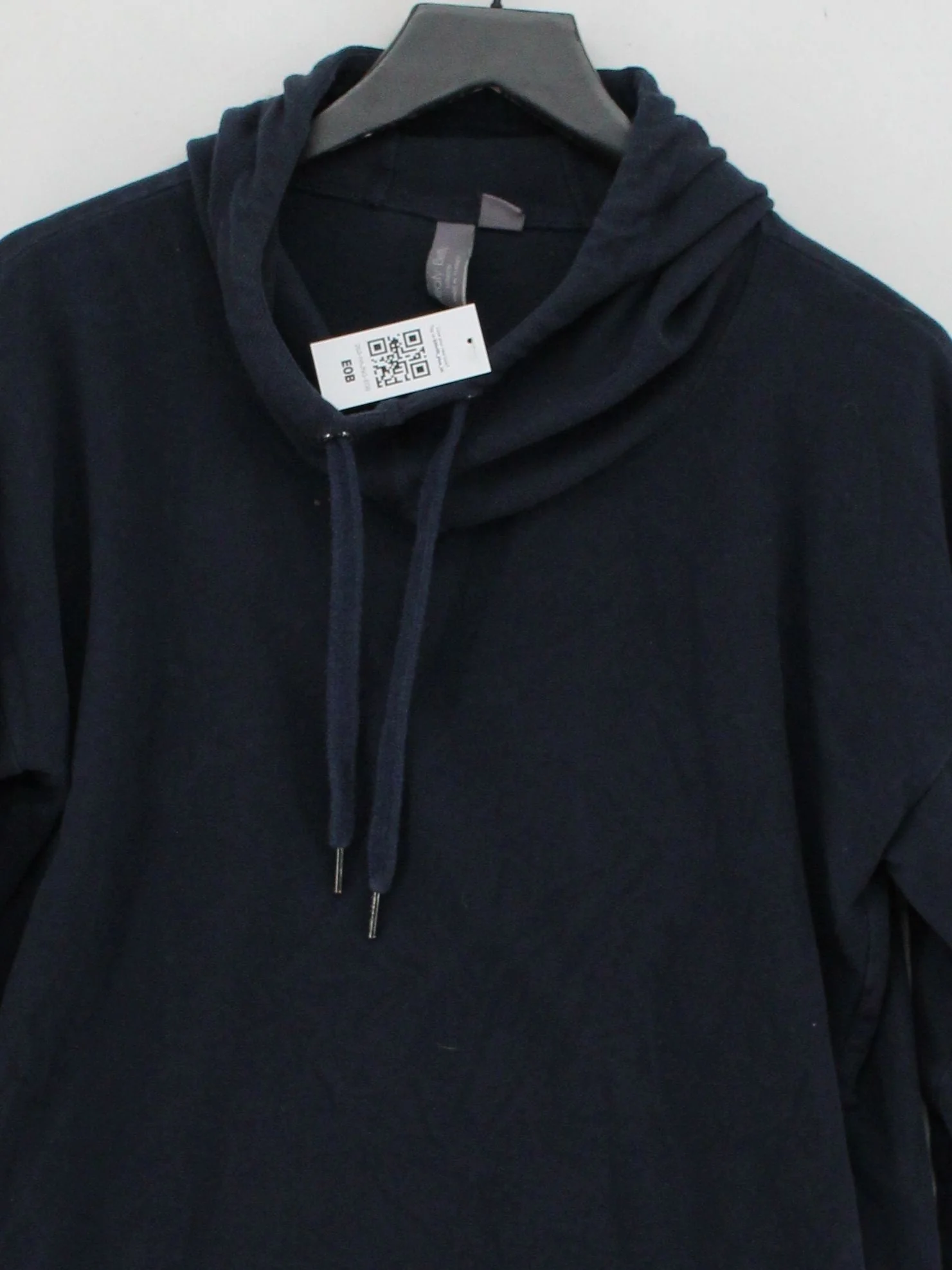 Sweaty Betty Women's Hoodie L Blue Cotton with Acrylic, Elastane Pullover - Image 3