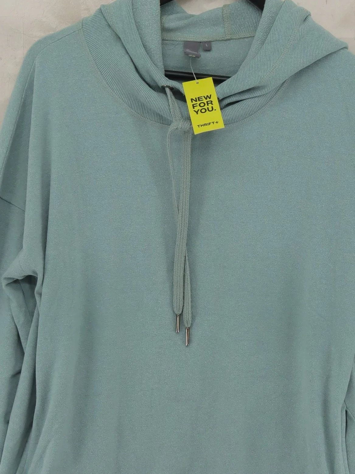 Sweaty Betty Women's Hoodie L Green Cotton with Acrylic, Elastane Pullover - Image 3