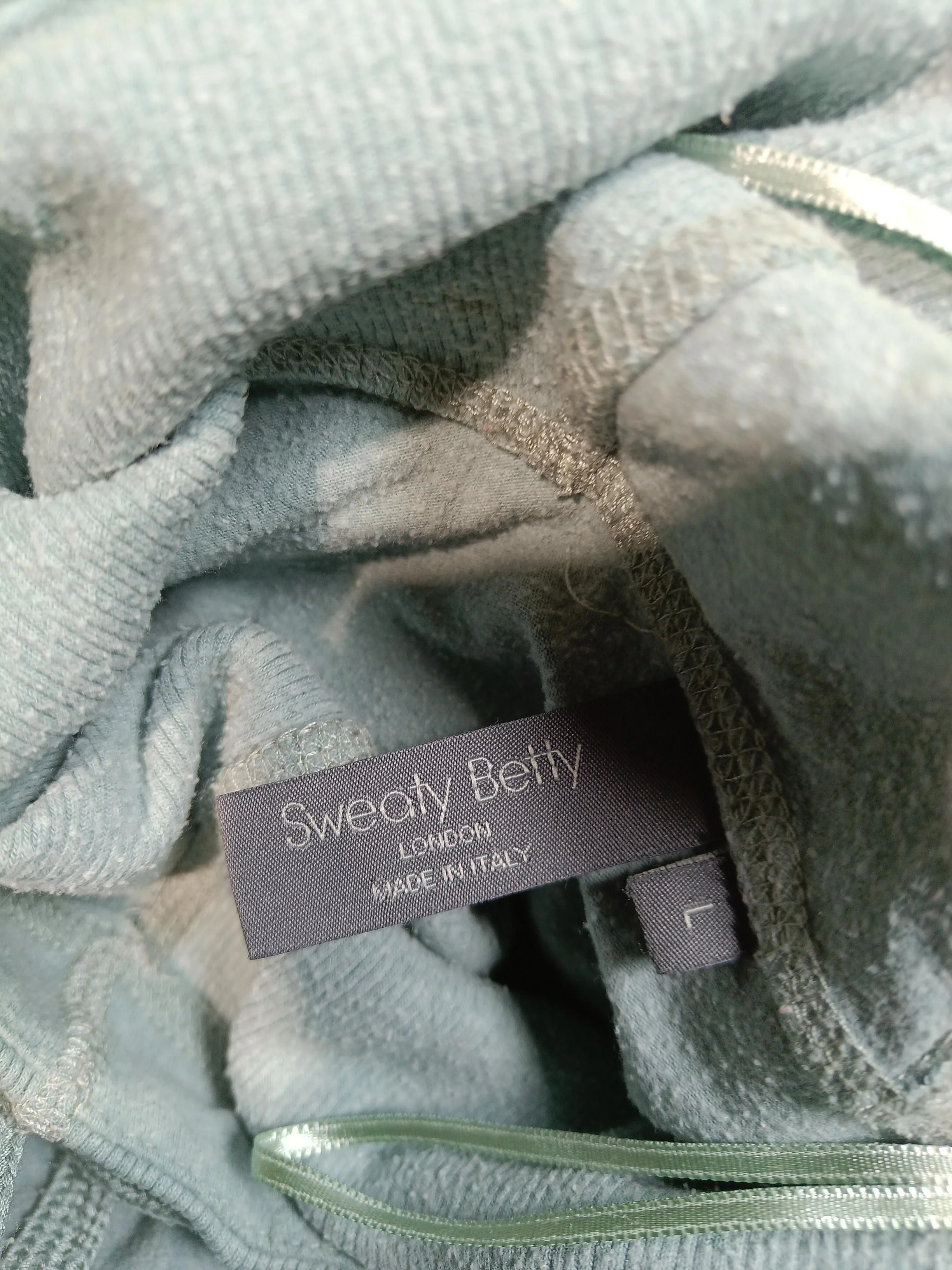 Sweaty Betty Women's Hoodie L Green Cotton with Acrylic, Elastane Pullover - Image 6