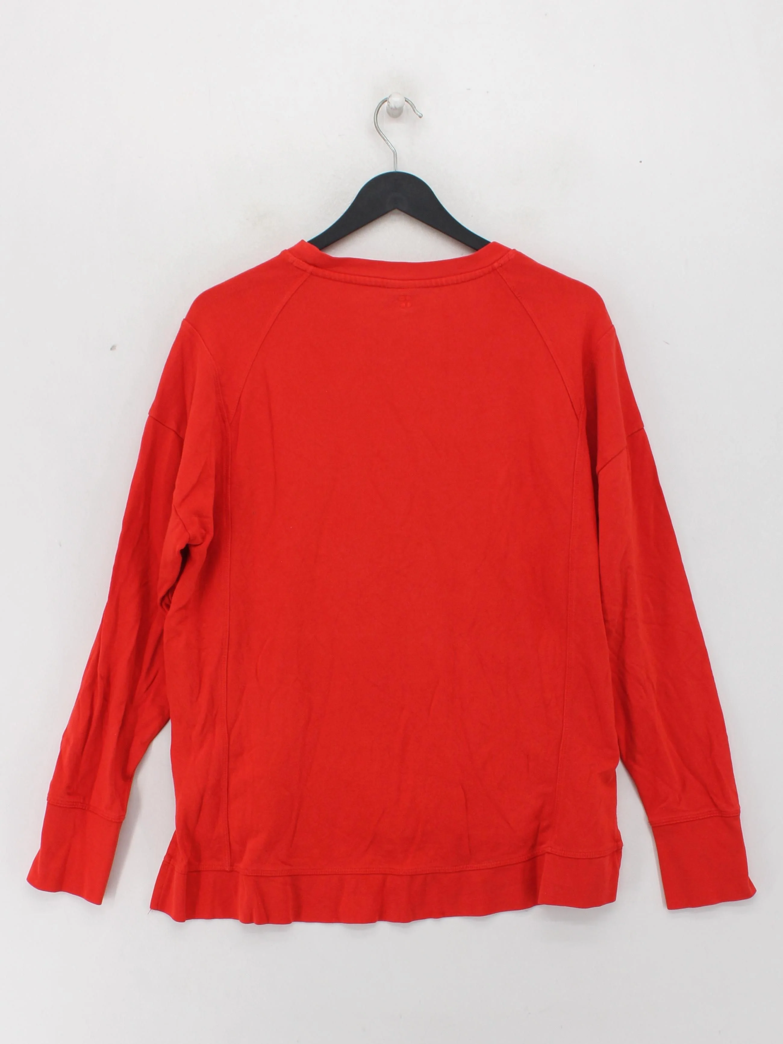 Sweaty Betty Women's Hoodie L Red Cotton with Lyocell Modal Pullover - Image 2