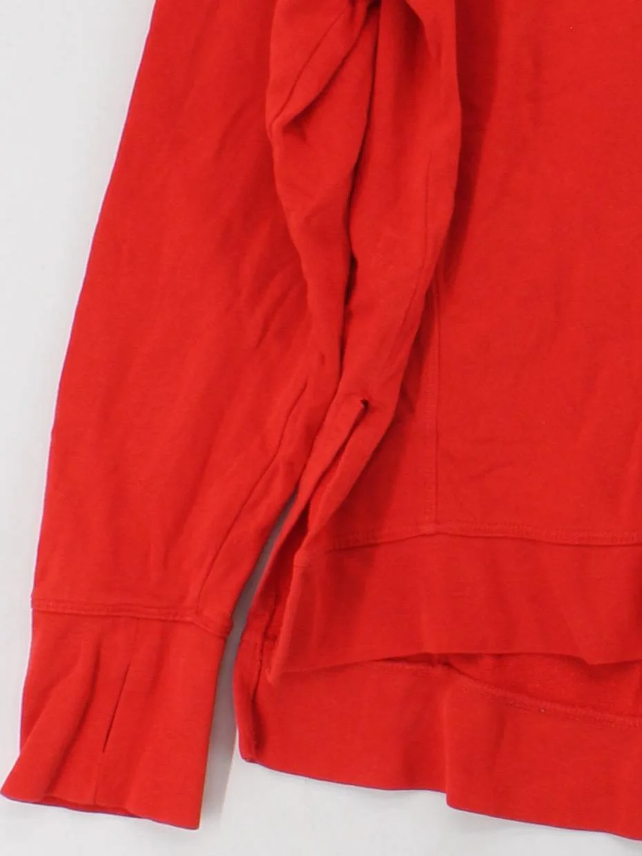 Sweaty Betty Women's Hoodie L Red Cotton with Lyocell Modal Pullover - Image 4