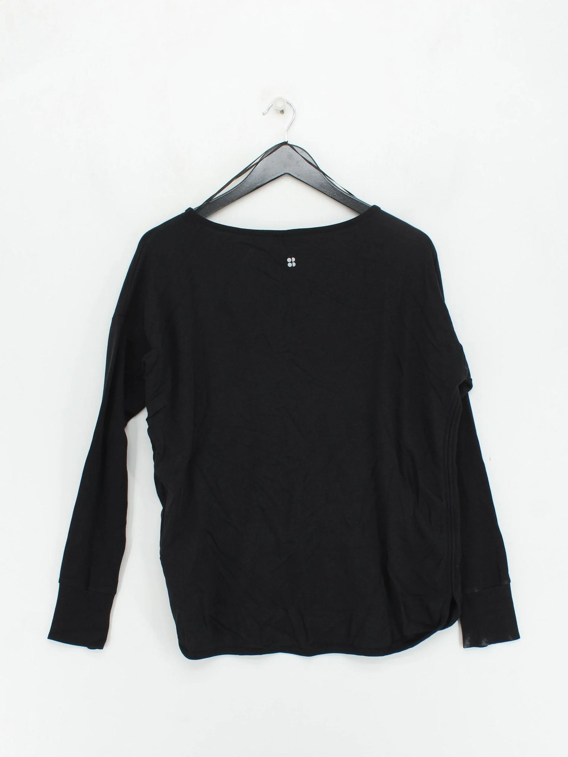 Sweaty Betty Women's Hoodie M Black Graphic 100% Other Pullover - Image 2