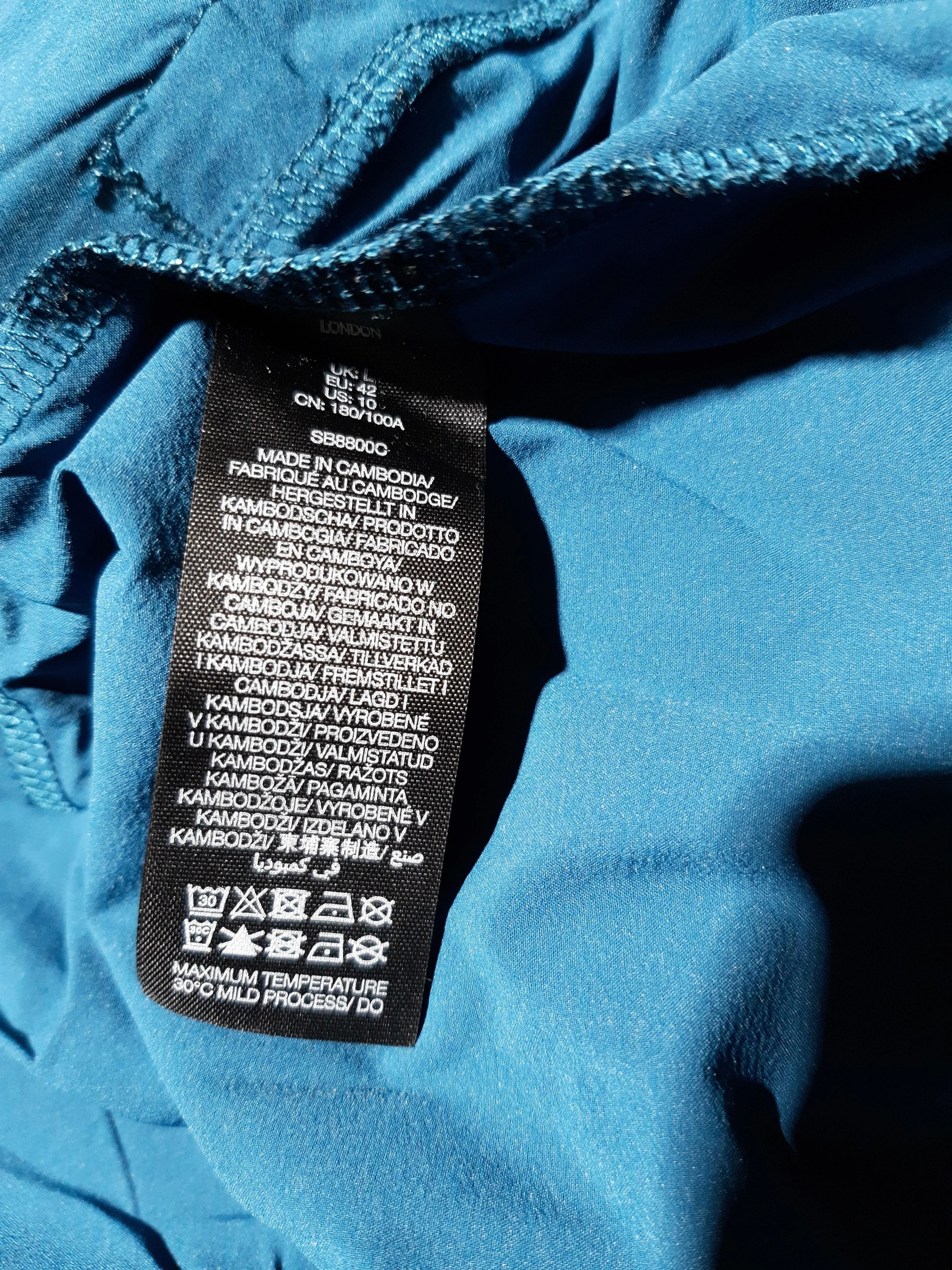 Sweaty Betty Women's Hoodie M Blue 100% Nylon Pullover - Image 6