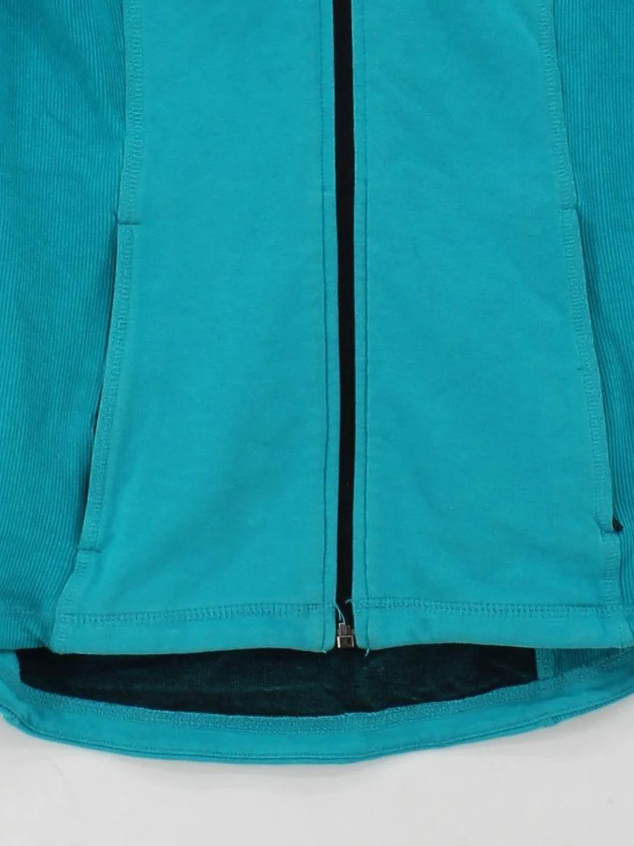 Sweaty Betty Women's Hoodie M Blue Cotton with Polyester, Elastane Pullover - Image 4