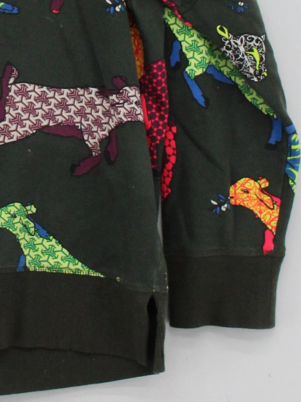 Sweaty Betty Women's Hoodie M Green Graphic Cotton with Elastane Pullover - Image 4