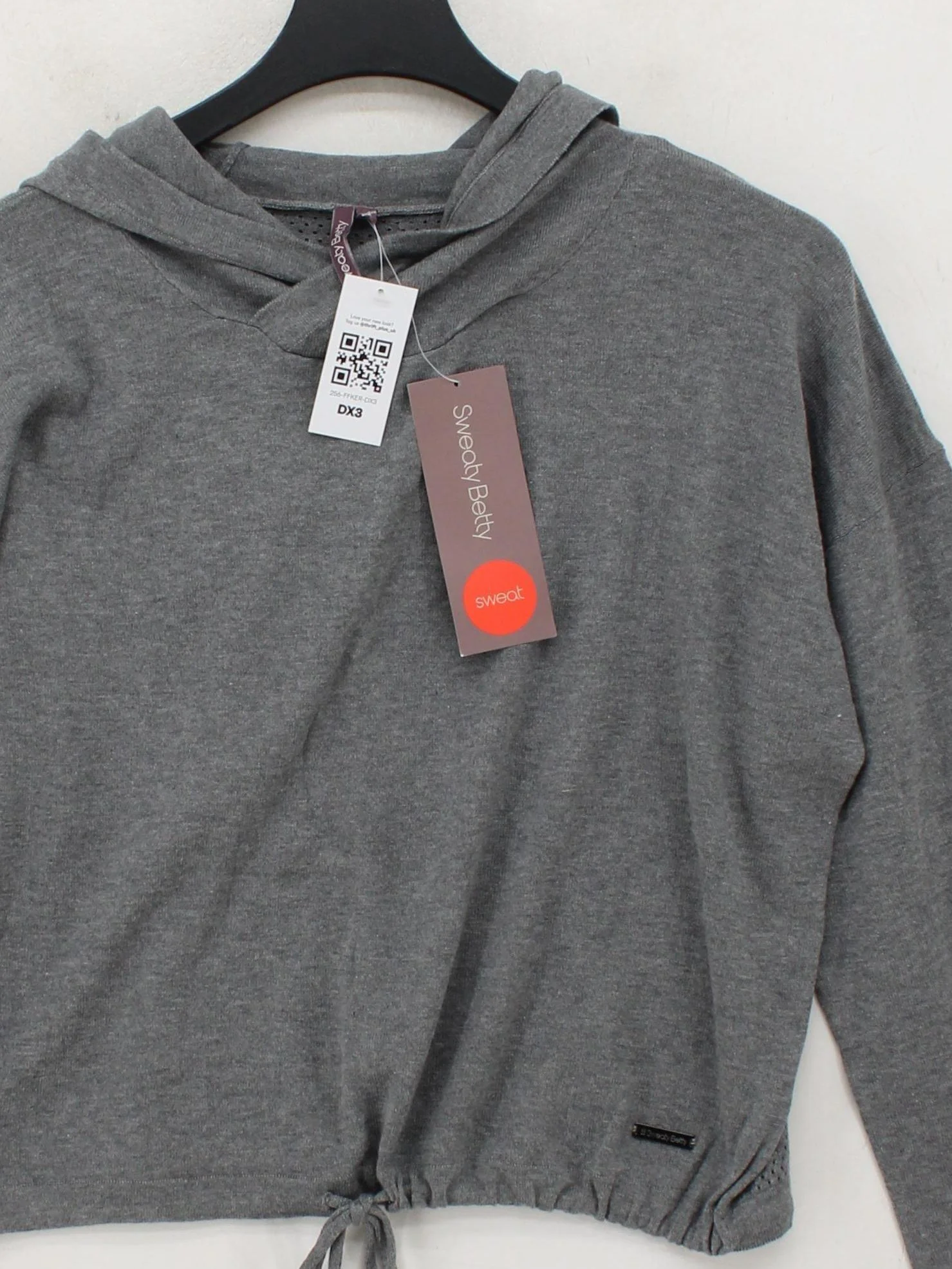 Sweaty Betty Women's Hoodie M Grey Cotton New with tags - Image 3