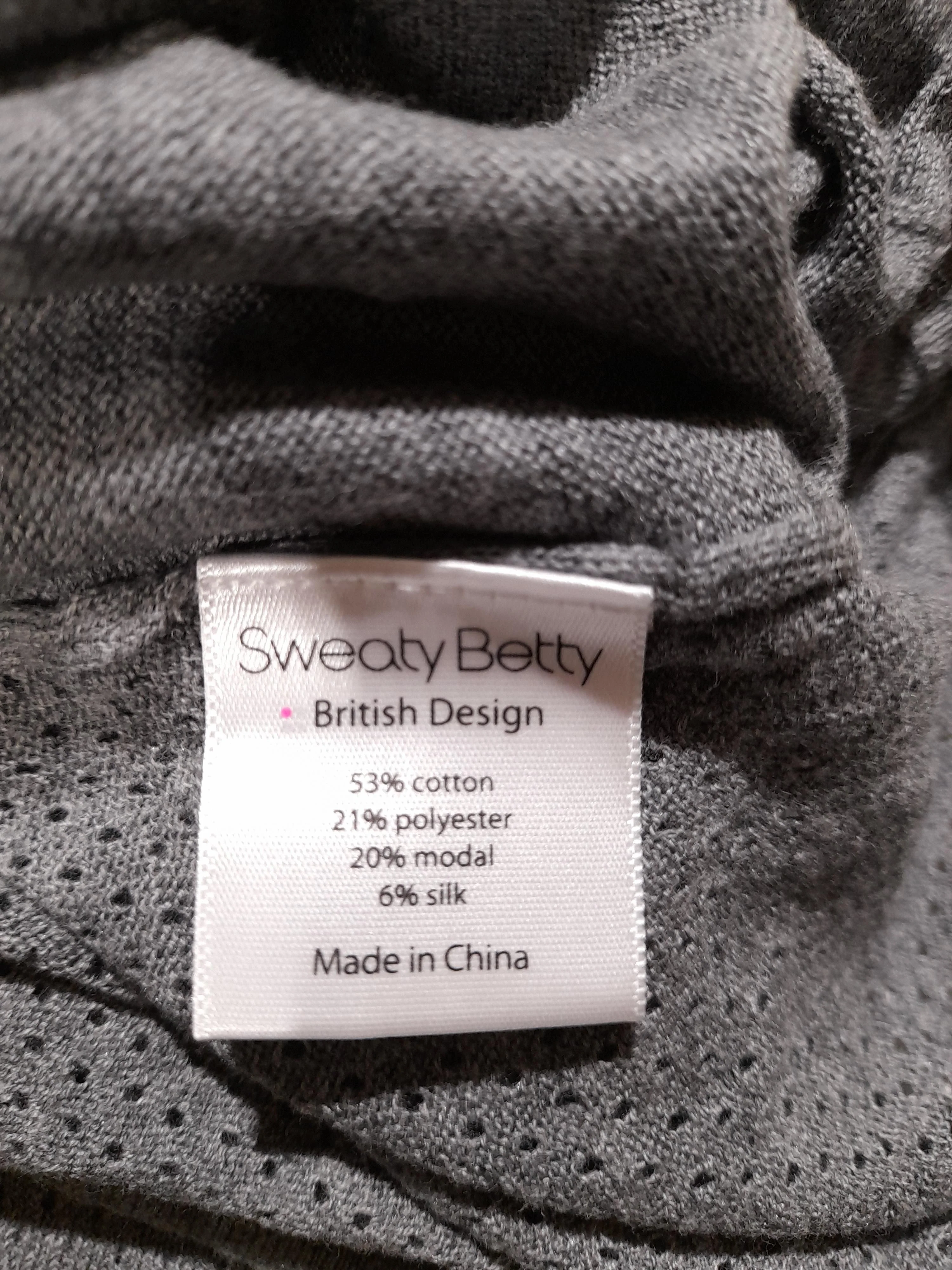 Sweaty Betty Women's Hoodie M Grey Cotton New with tags - Image 6