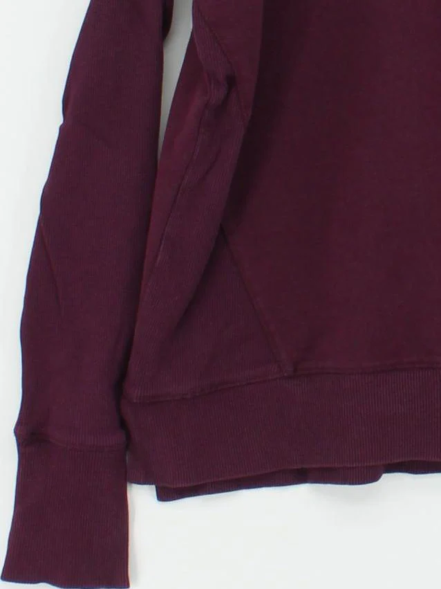 Sweaty Betty Women's Hoodie M Purple Cotton with Polyester, Elastane Pullover - Image 4