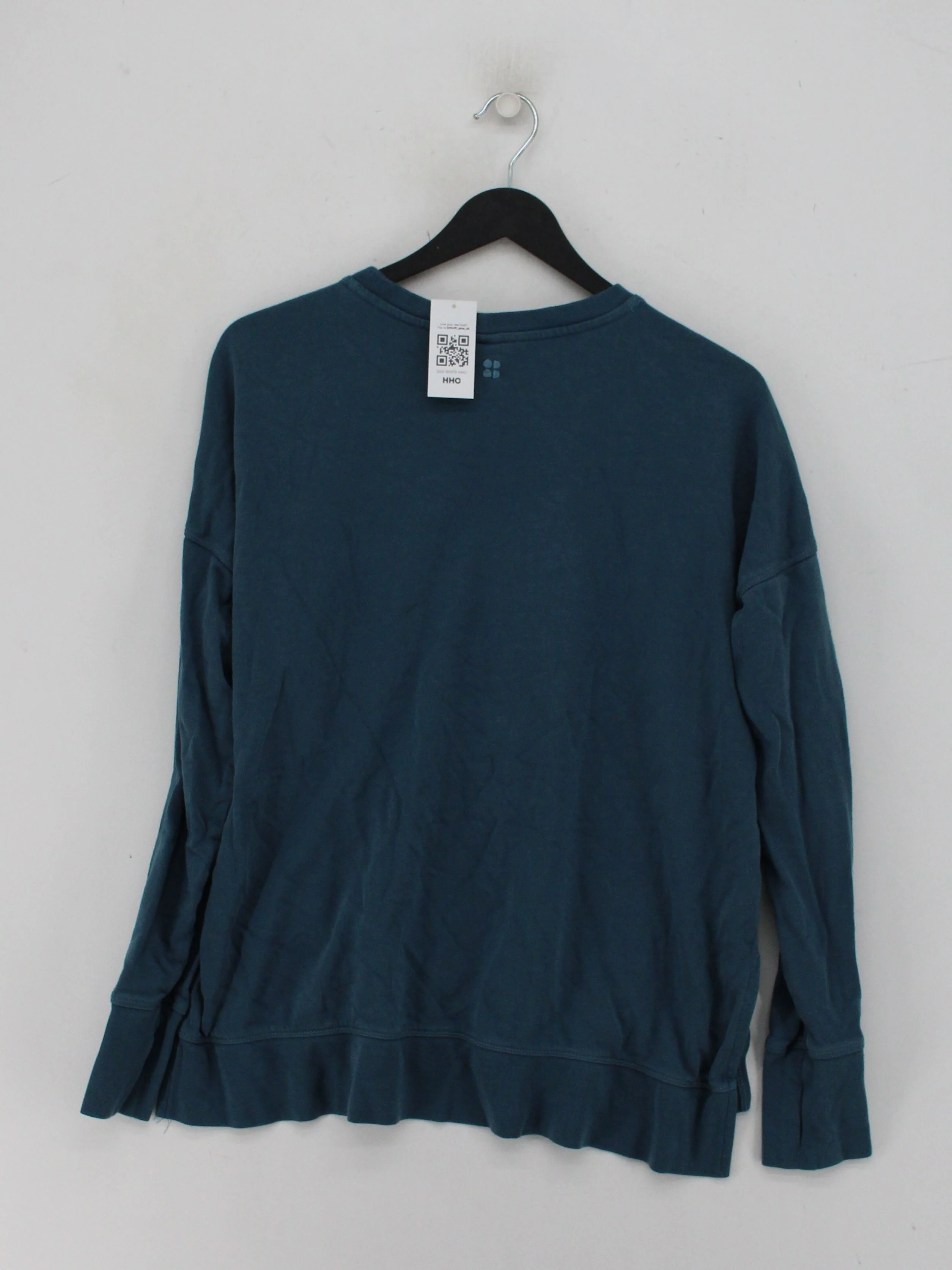 Sweaty Betty Women's Hoodie S Blue Cotton with Lyocell Modal Pullover - Image 2