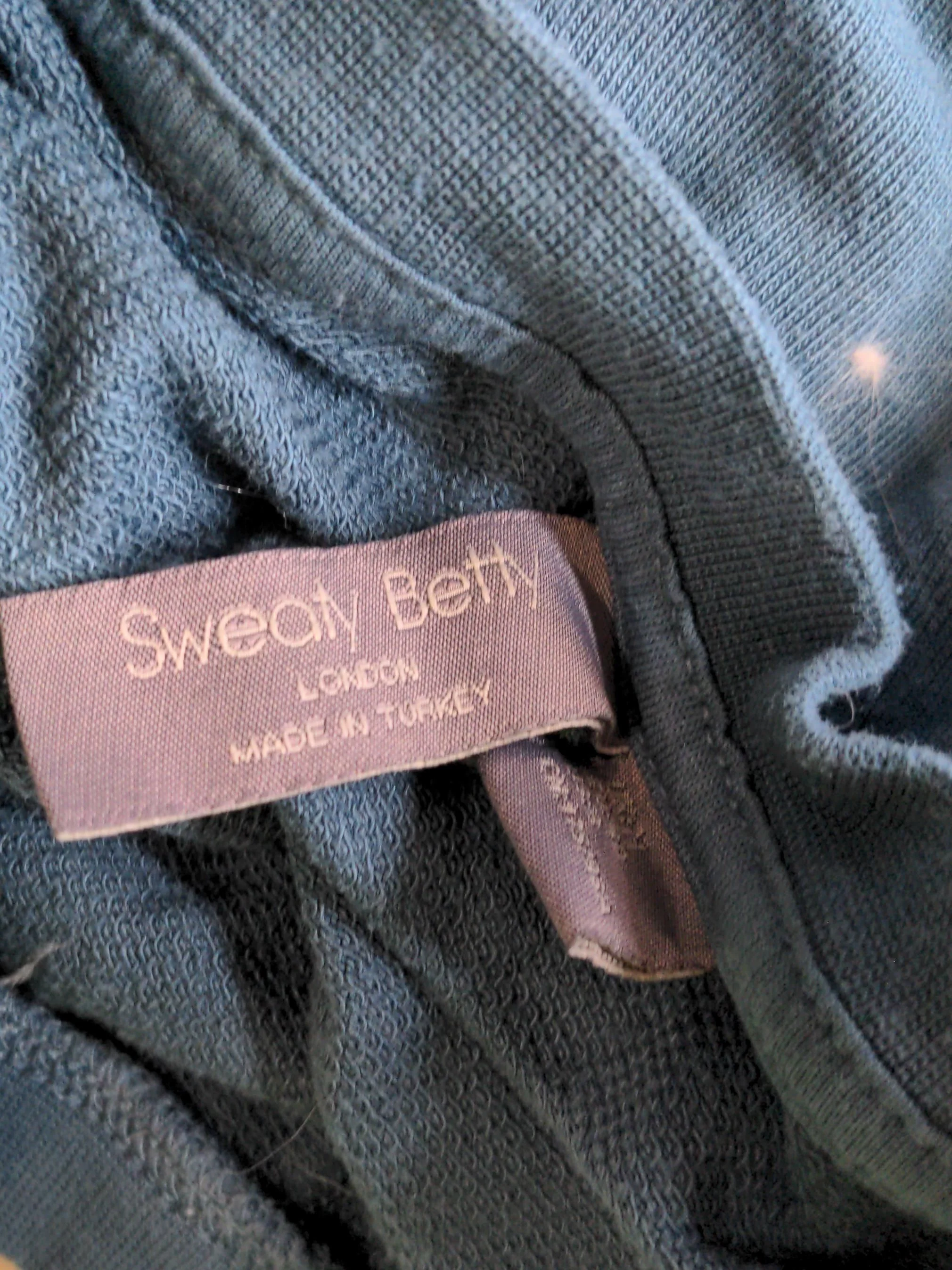 Sweaty Betty Women's Hoodie S Blue Cotton with Lyocell Modal Pullover - Image 5