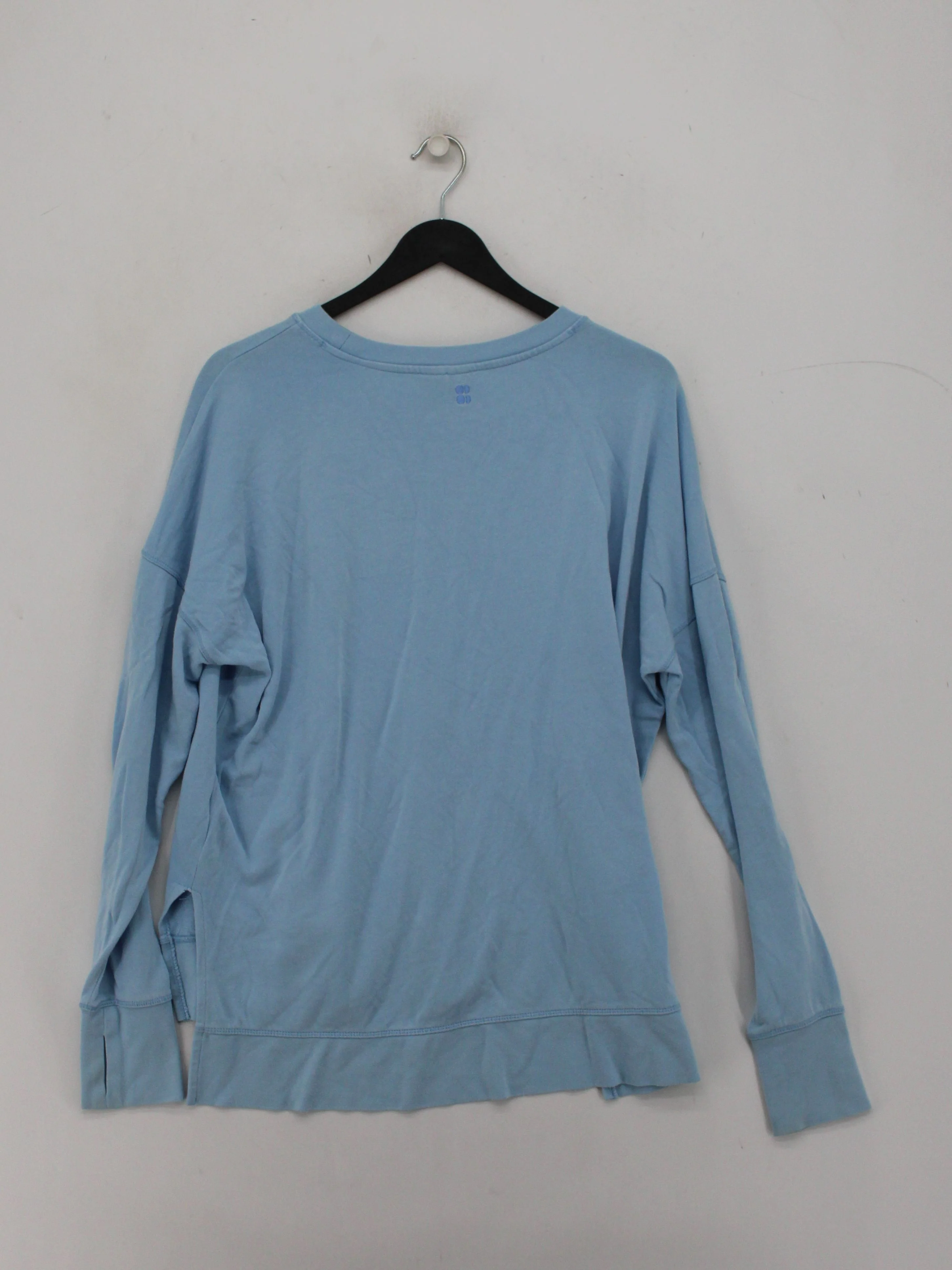 Sweaty Betty Women's Hoodie S Blue Cotton with Lyocell Modal Pullover - Image 2