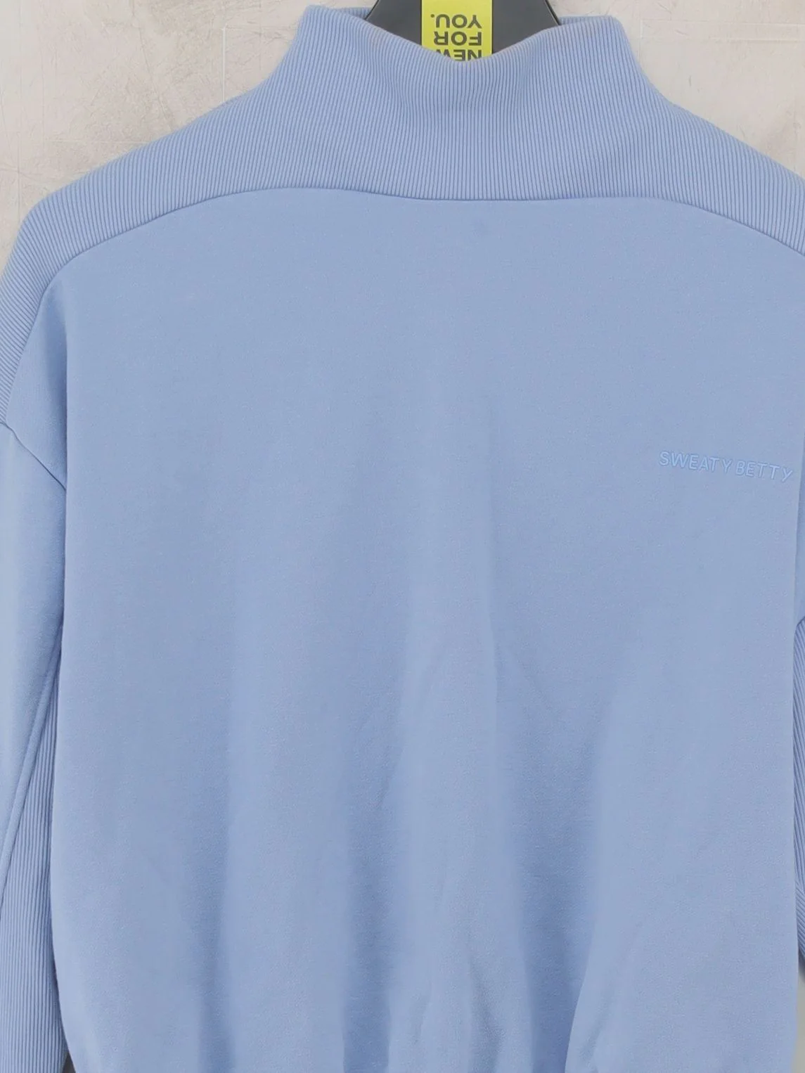 Sweaty Betty Women's Hoodie S Blue Cotton with Polyester, Spandex Pullover - Image 3