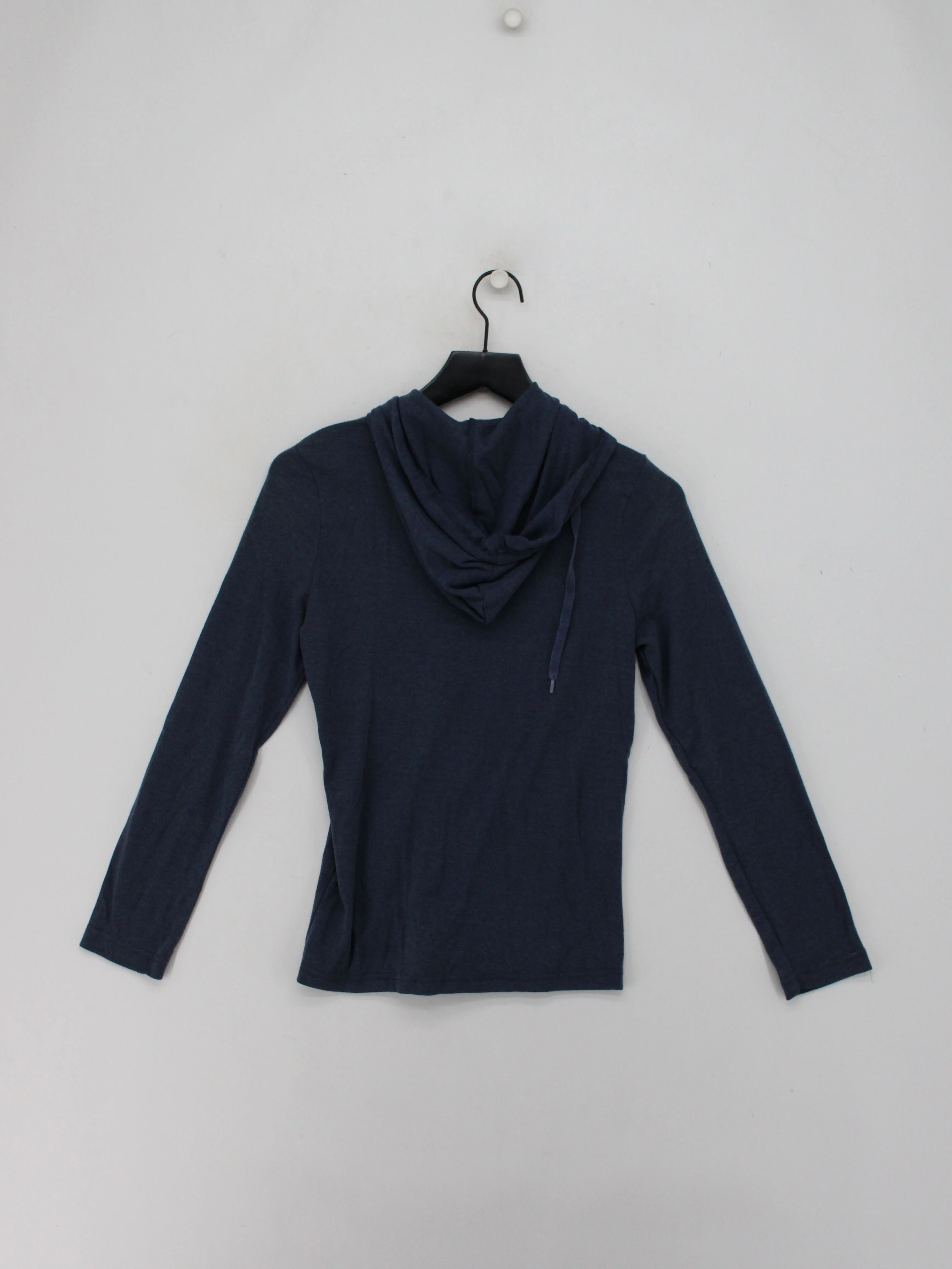 Sweaty Betty Women's Hoodie S Blue Polyester with Cotton Pullover - Image 2