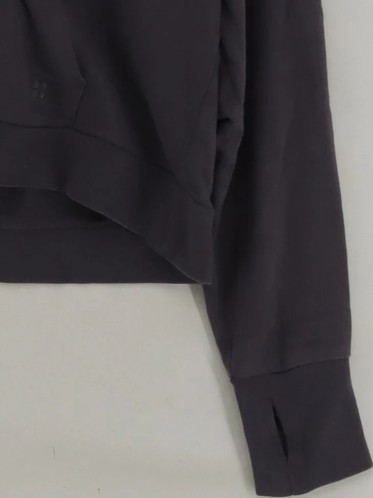 Sweaty Betty Women's Hoodie S Grey 100% Other Pullover - Image 4