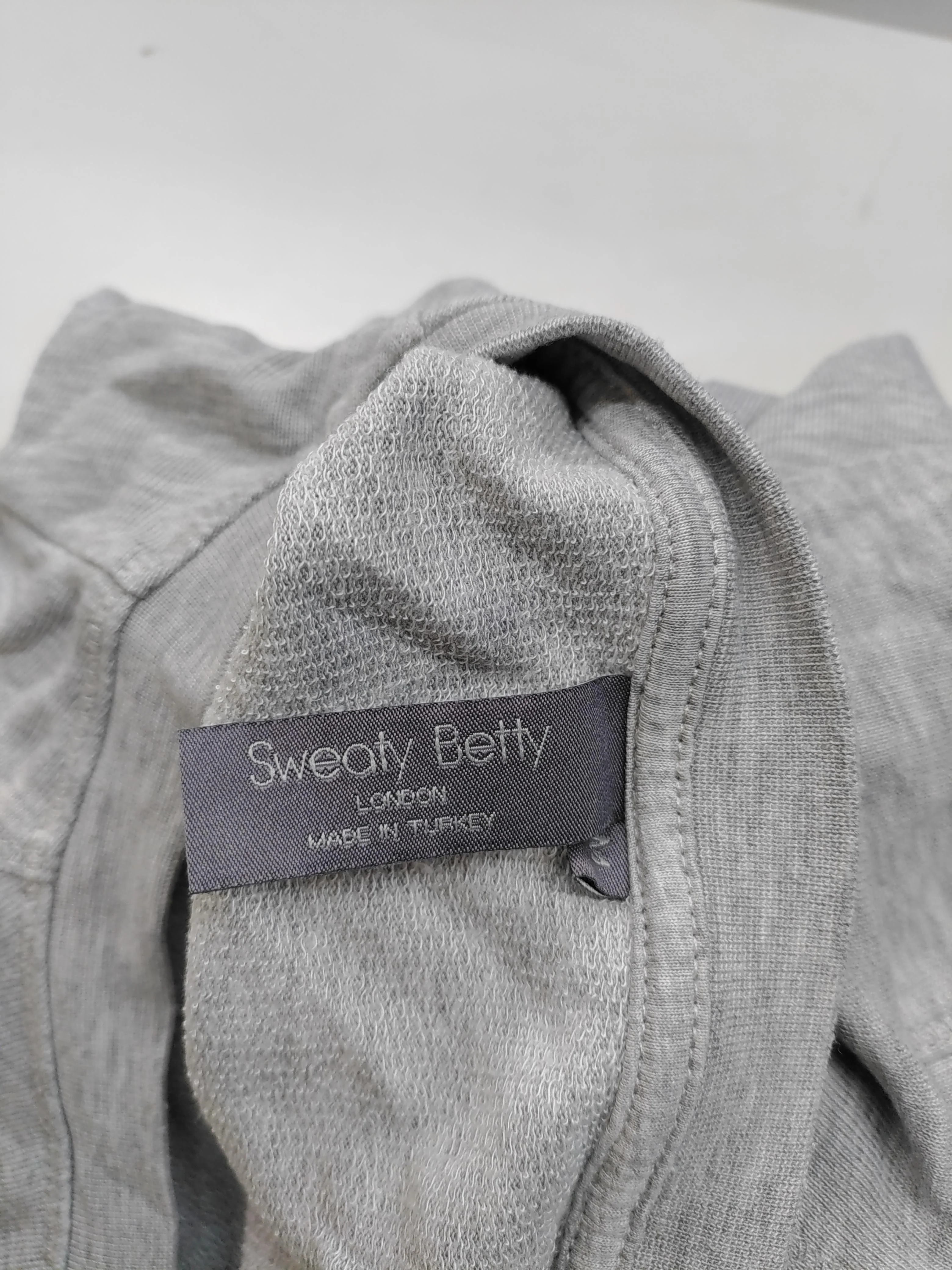 Sweaty Betty Women's Hoodie S Grey Cotton with Lyocell Modal Pullover - Image 5