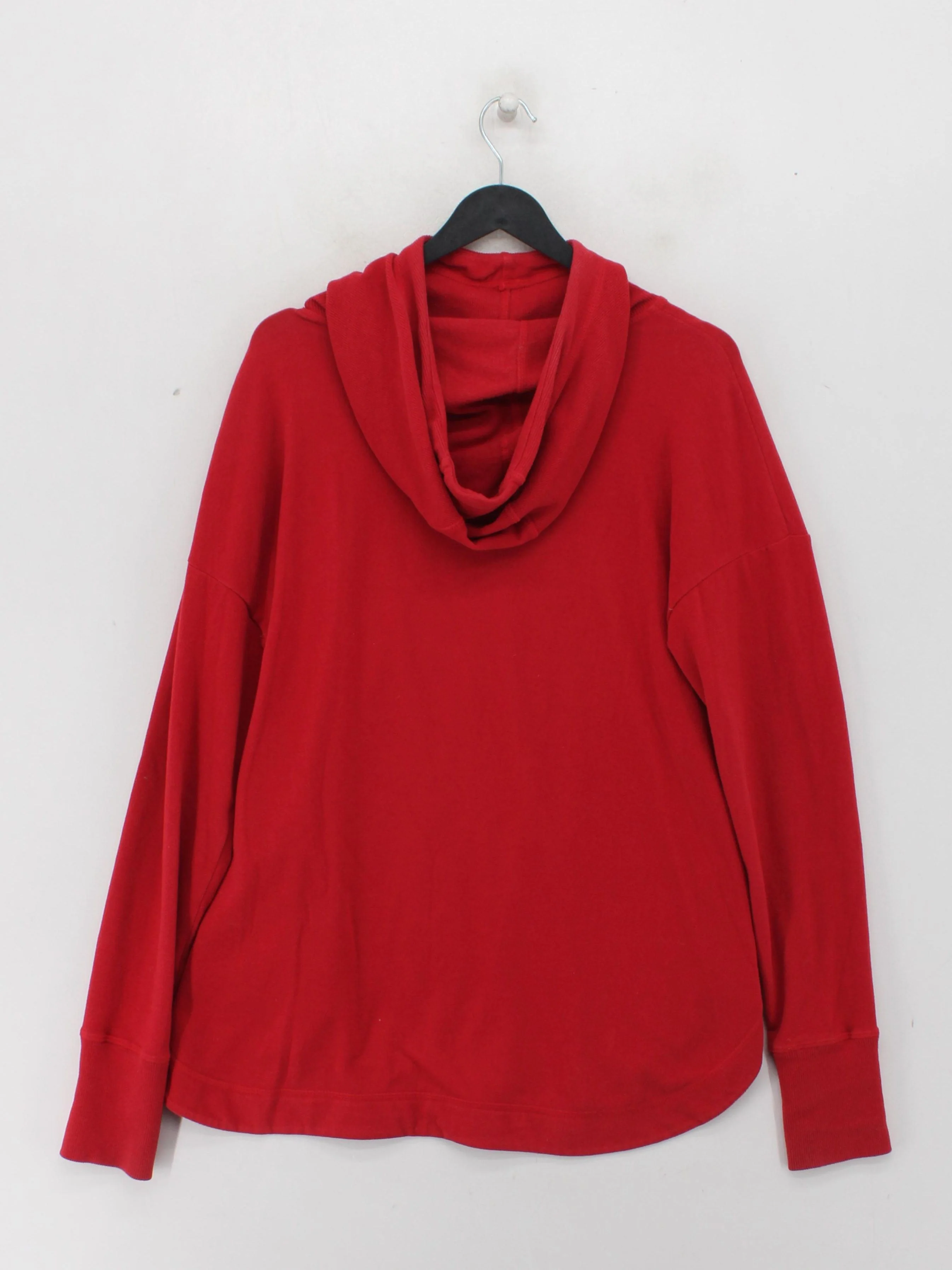 Sweaty Betty Women's Hoodie S Red Cotton with Acrylic, Elastane Pullover - Image 2