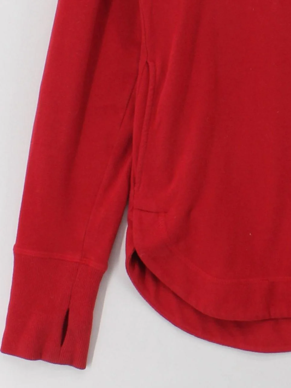 Sweaty Betty Women's Hoodie S Red Cotton with Acrylic, Elastane Pullover - Image 4