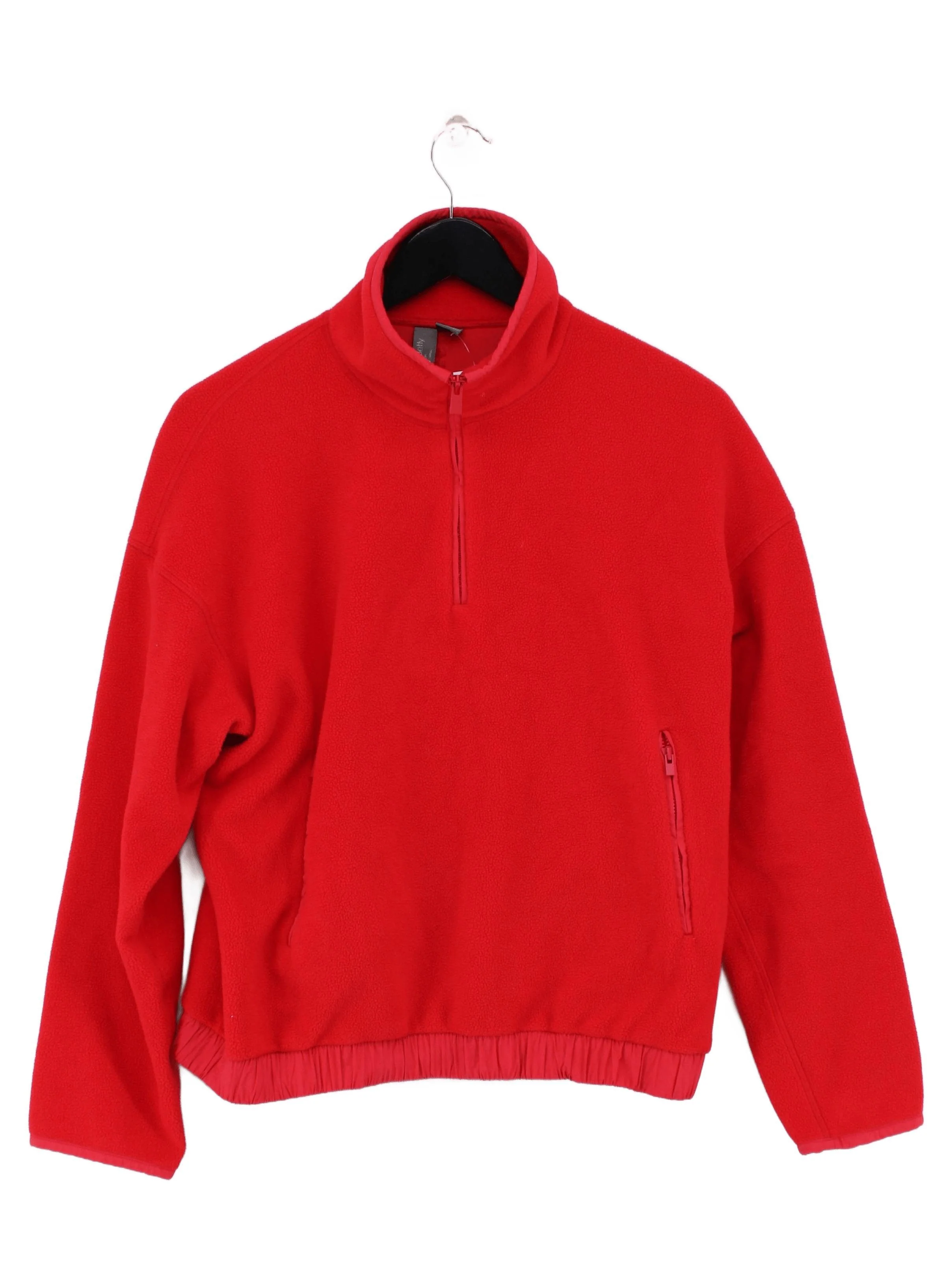 Sweaty Betty Women's Hoodie S Red Polyester with Cotton, Elastane Pullover