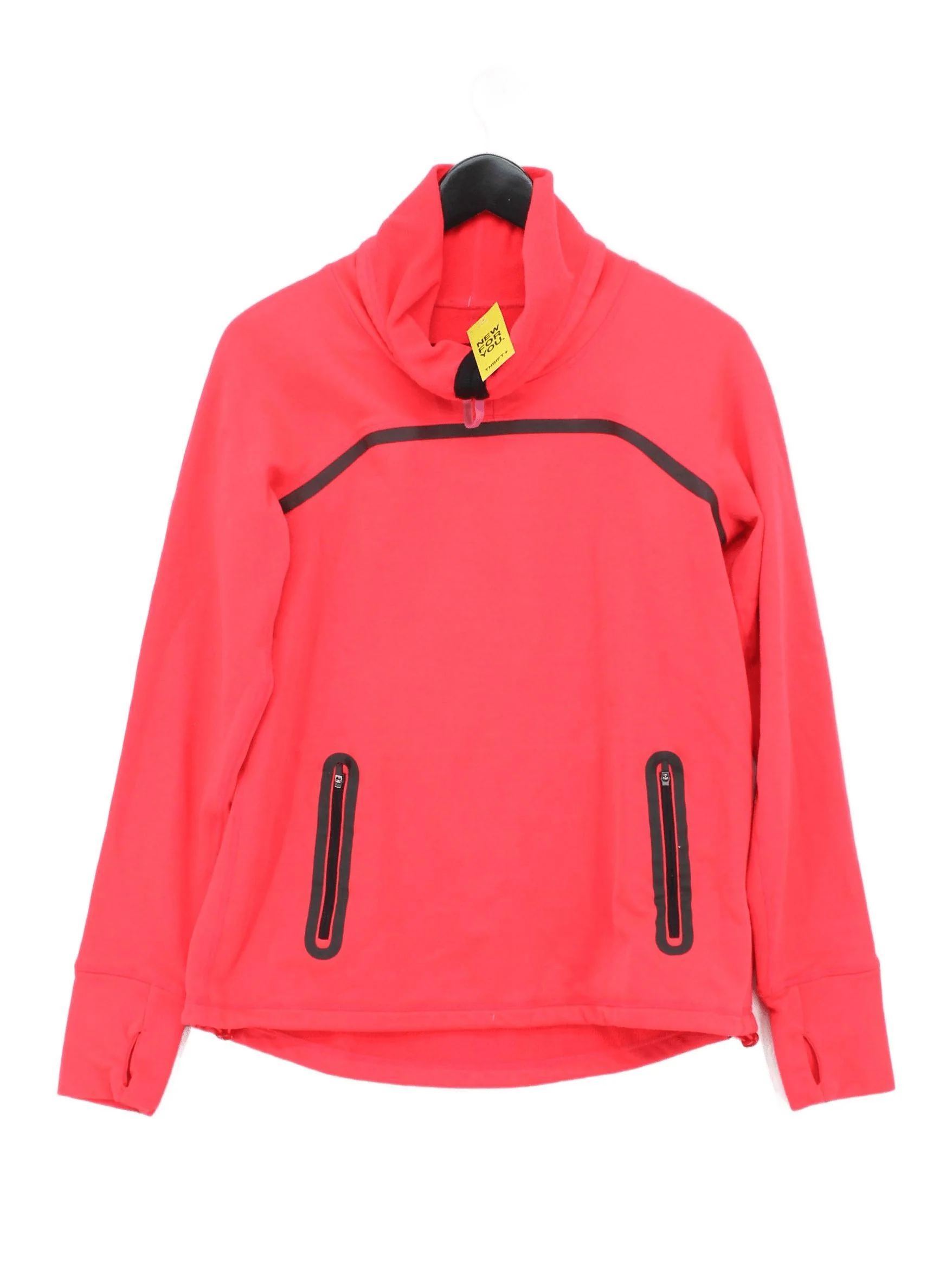 Sweaty Betty Women's Hoodie S Red Polyester with Wool, Elastane Pullover