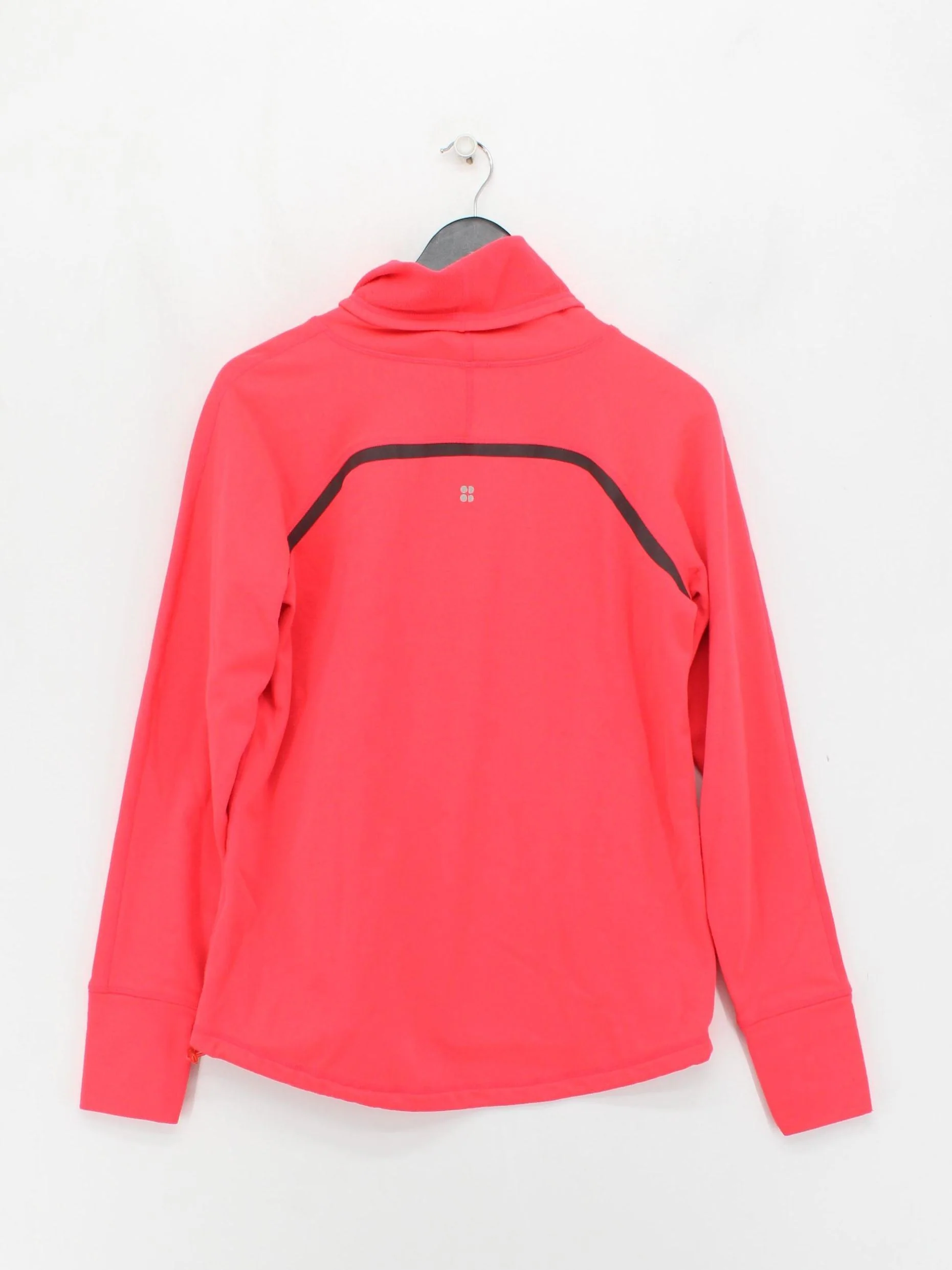 Sweaty Betty Women's Hoodie S Red Polyester with Wool, Elastane Pullover - Image 2