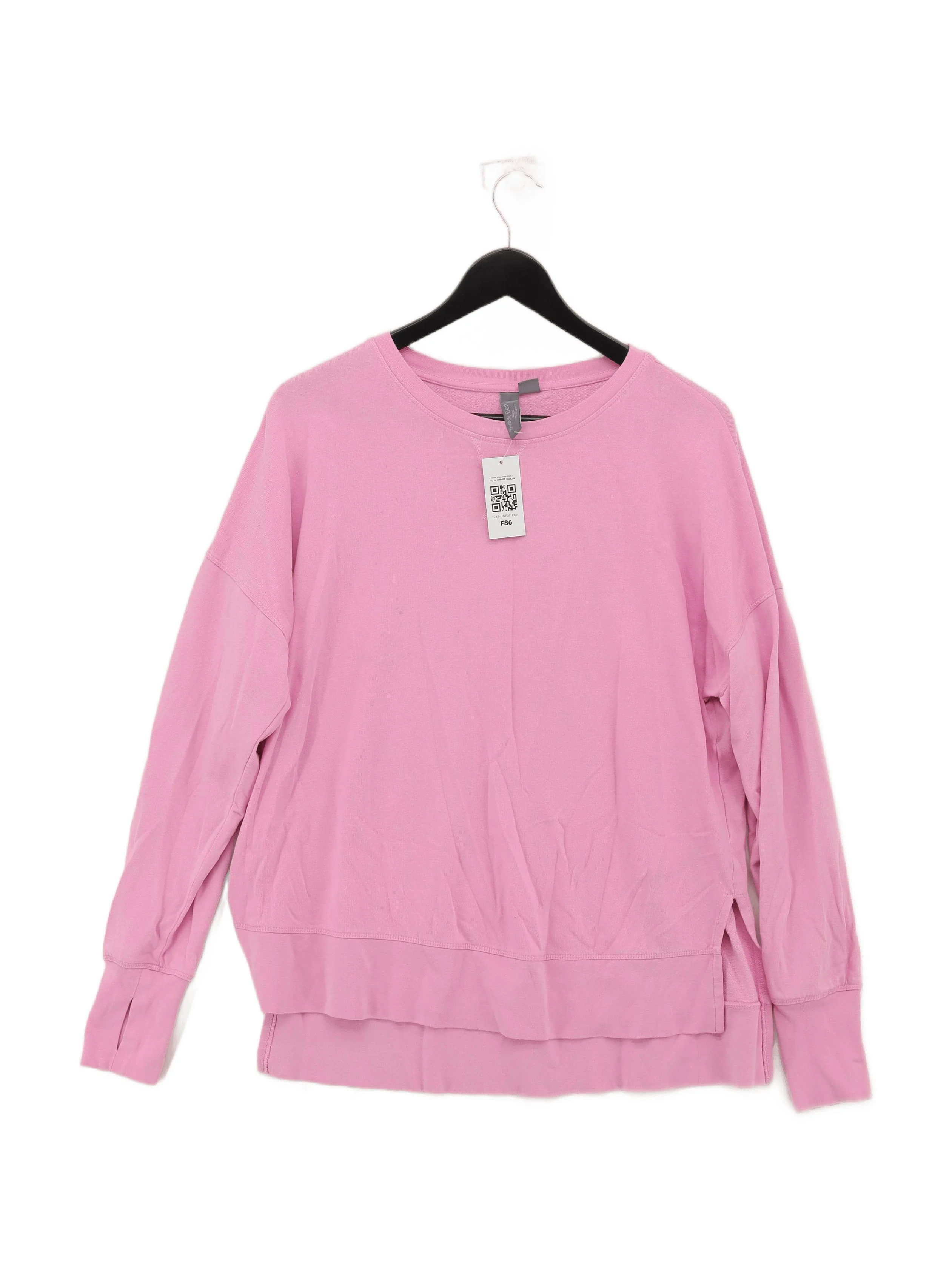 Sweaty Betty Women's Hoodie UK 14 Pink Lyocell Modal with Elastane Pullover