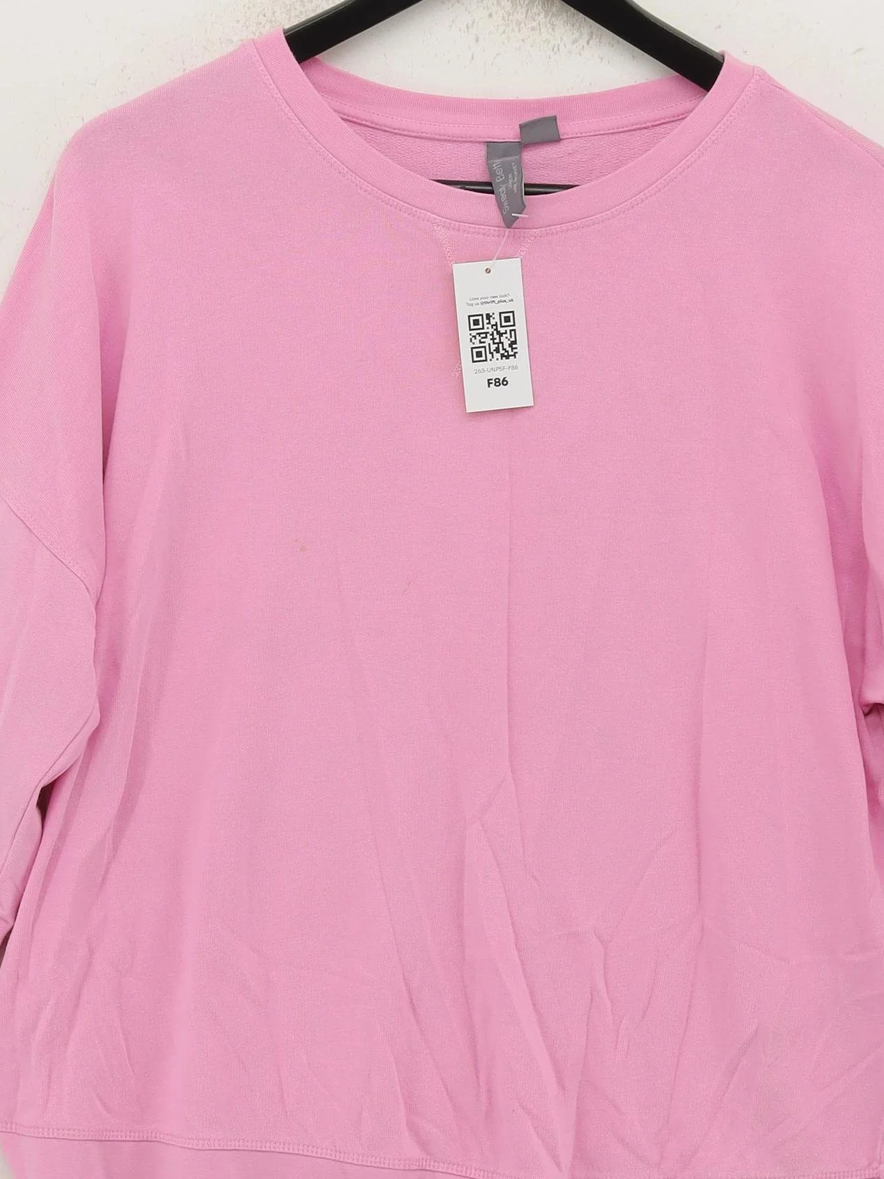 Sweaty Betty Women's Hoodie UK 14 Pink Lyocell Modal with Elastane Pullover - Image 3