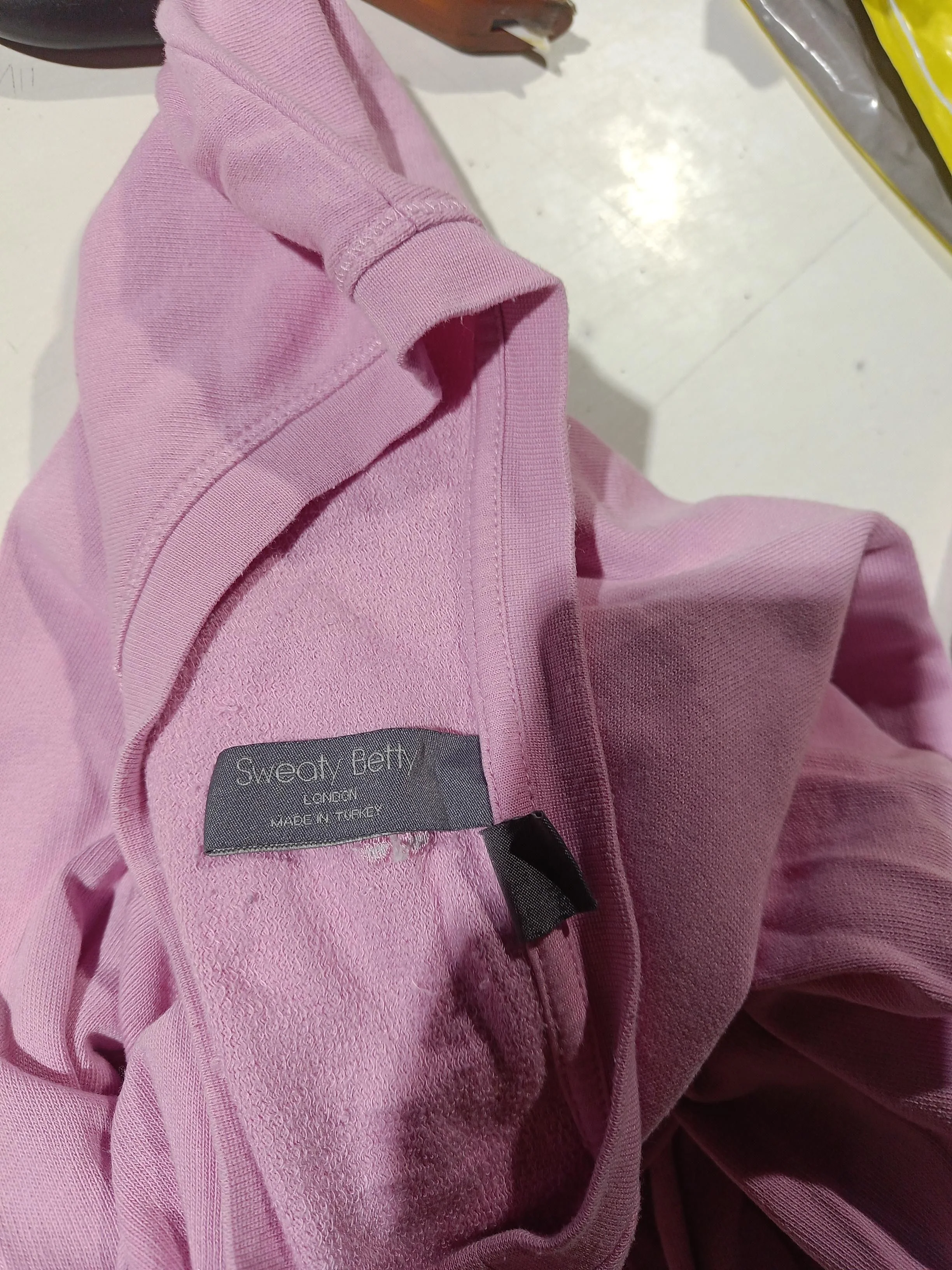 Sweaty Betty Women's Hoodie UK 14 Pink Lyocell Modal with Elastane Pullover - Image 6