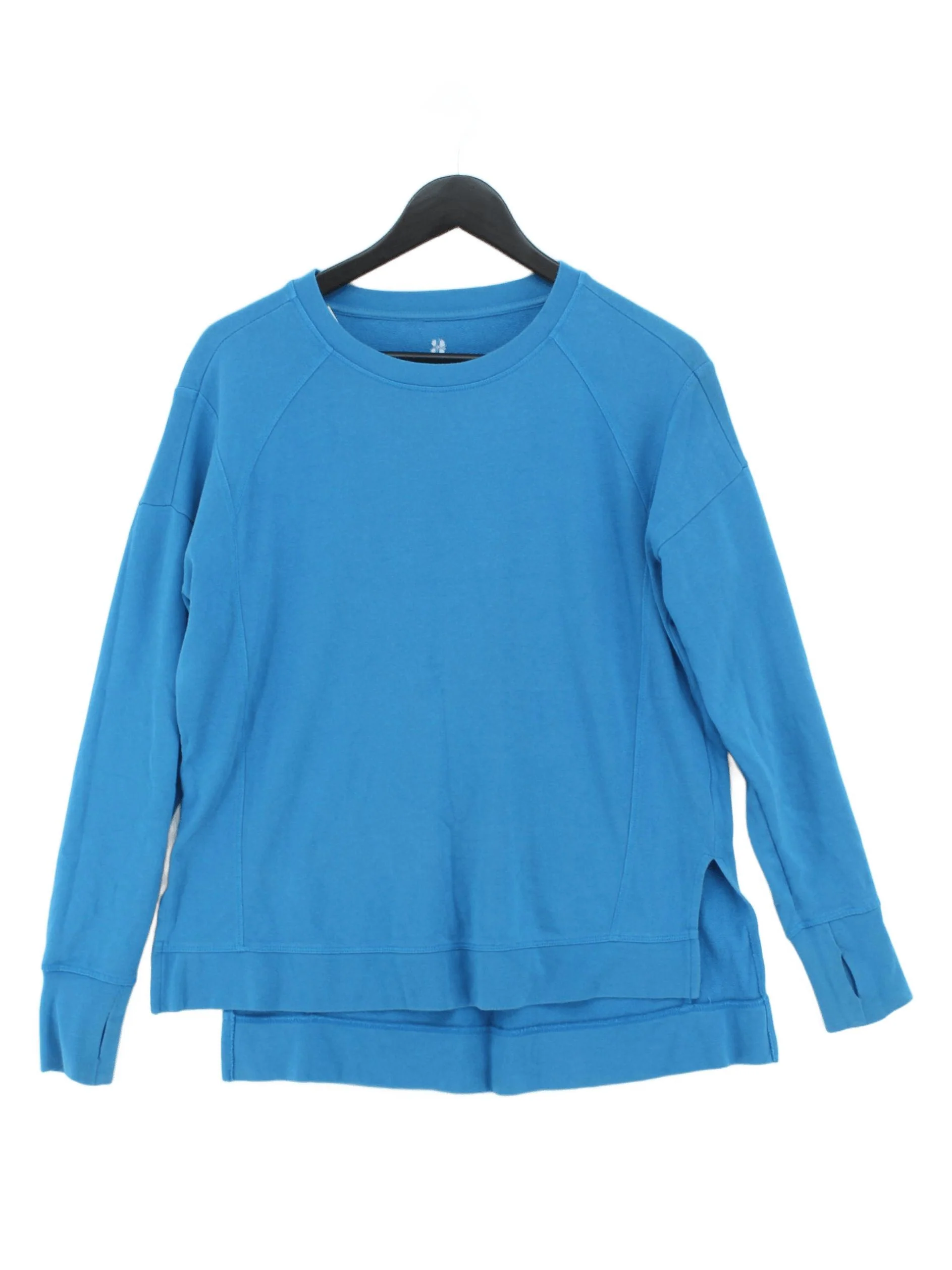 Sweaty Betty Women's Hoodie XL Blue Cotton with Lyocell Modal Pullover