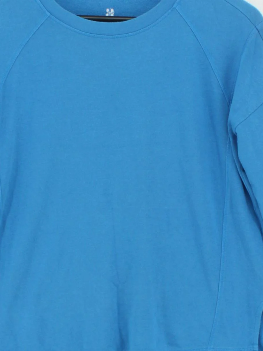 Sweaty Betty Women's Hoodie XL Blue Cotton with Lyocell Modal Pullover - Image 3
