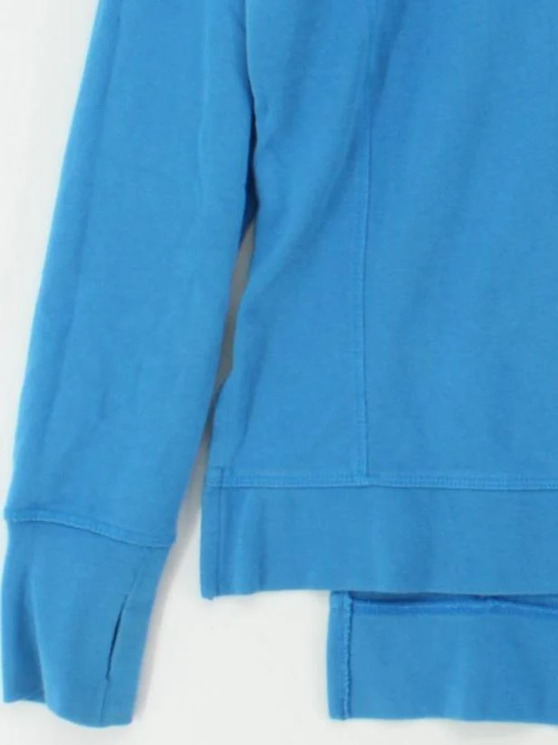 Sweaty Betty Women's Hoodie XL Blue Cotton with Lyocell Modal Pullover - Image 4