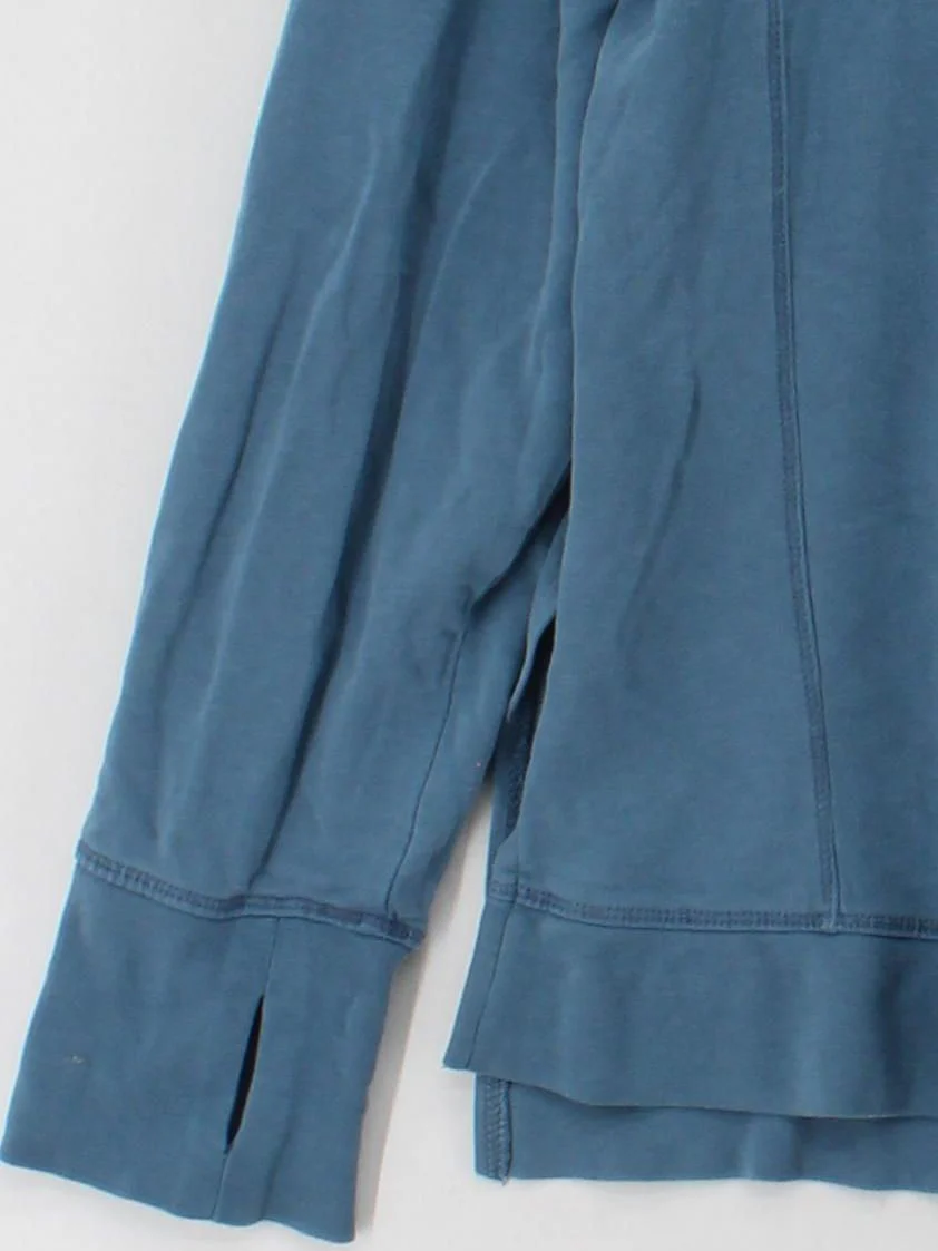 Sweaty Betty Women's Hoodie XL Blue Cotton with Lyocell Modal Pullover - Image 4