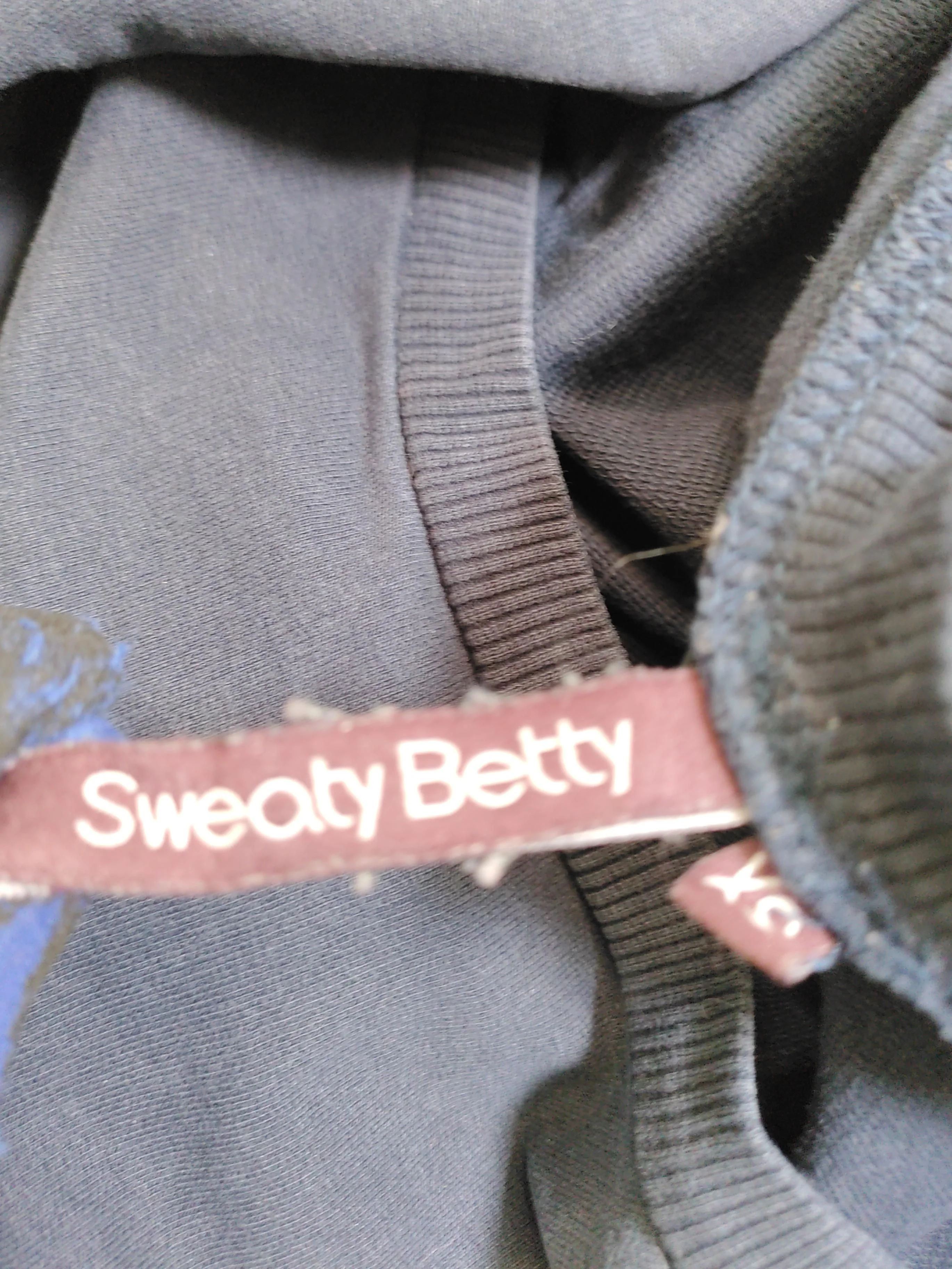 Sweaty Betty Women's Hoodie XS Blue Cotton with Elastane Pullover - Image 6