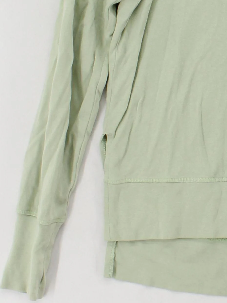 Sweaty Betty Women's Hoodie XS Green Cotton with Lyocell Modal Pullover - Image 4