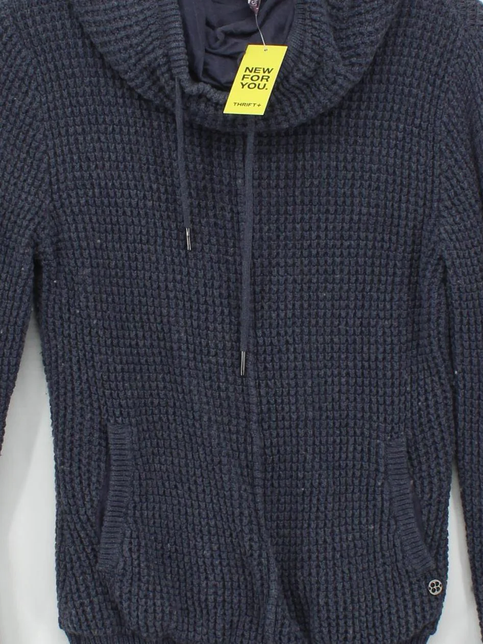 Sweaty Betty Women's Hoodie XS Grey Cotton with Polyamide, Wool Pullover - Image 3