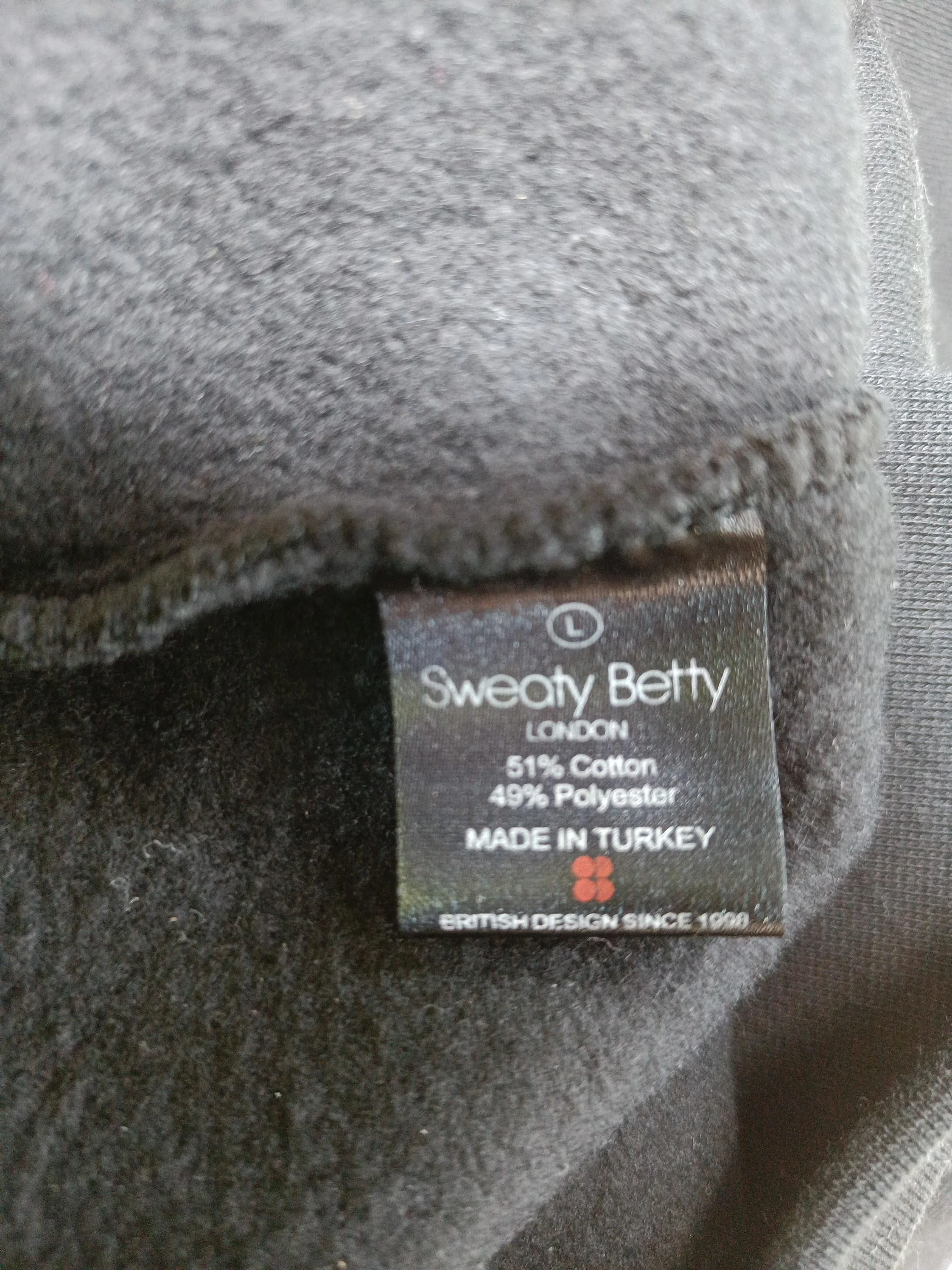 Sweaty Betty Women's Jumper L Black Cotton with Polyester Pullover - Image 6