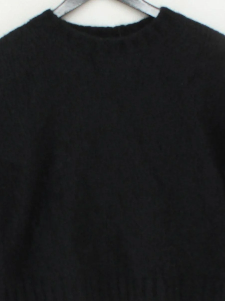 Sweaty Betty Women's Jumper M Black Other with Mohair, Nylon Crew Neck Pullover - Image 3