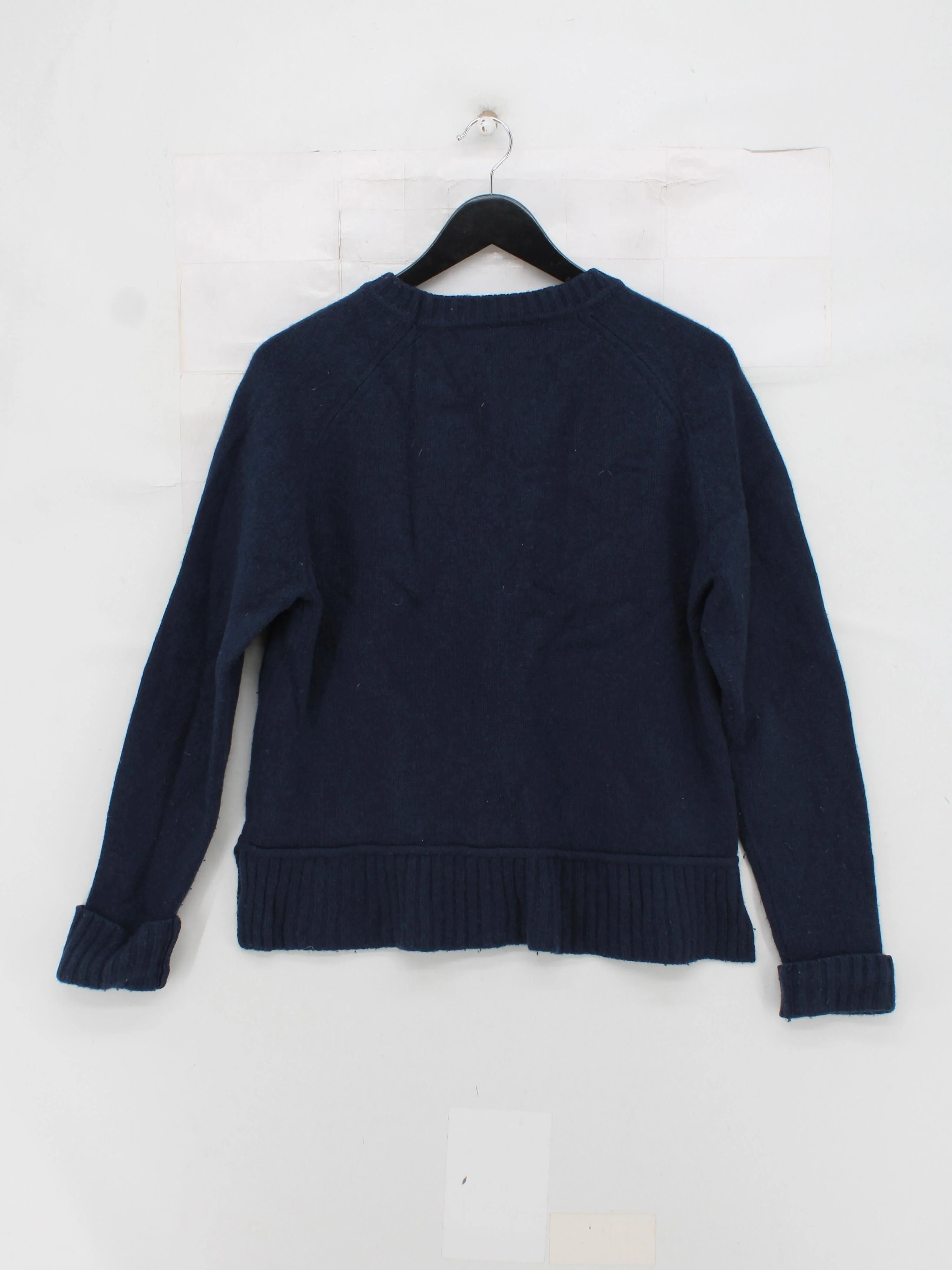 Sweaty Betty Women's Jumper S Blue Wool with Other Round Neck Pullover - Image 2
