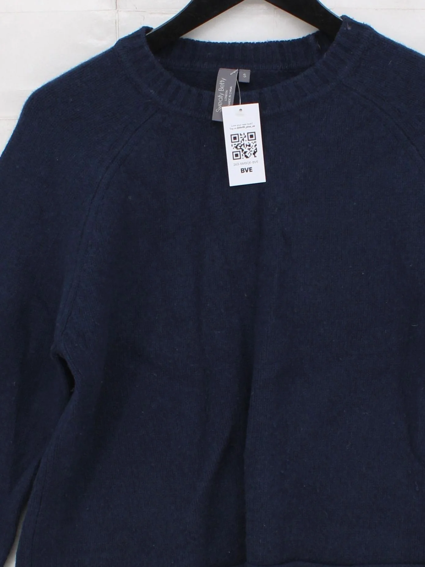 Sweaty Betty Women's Jumper S Blue Wool with Other Round Neck Pullover - Image 3