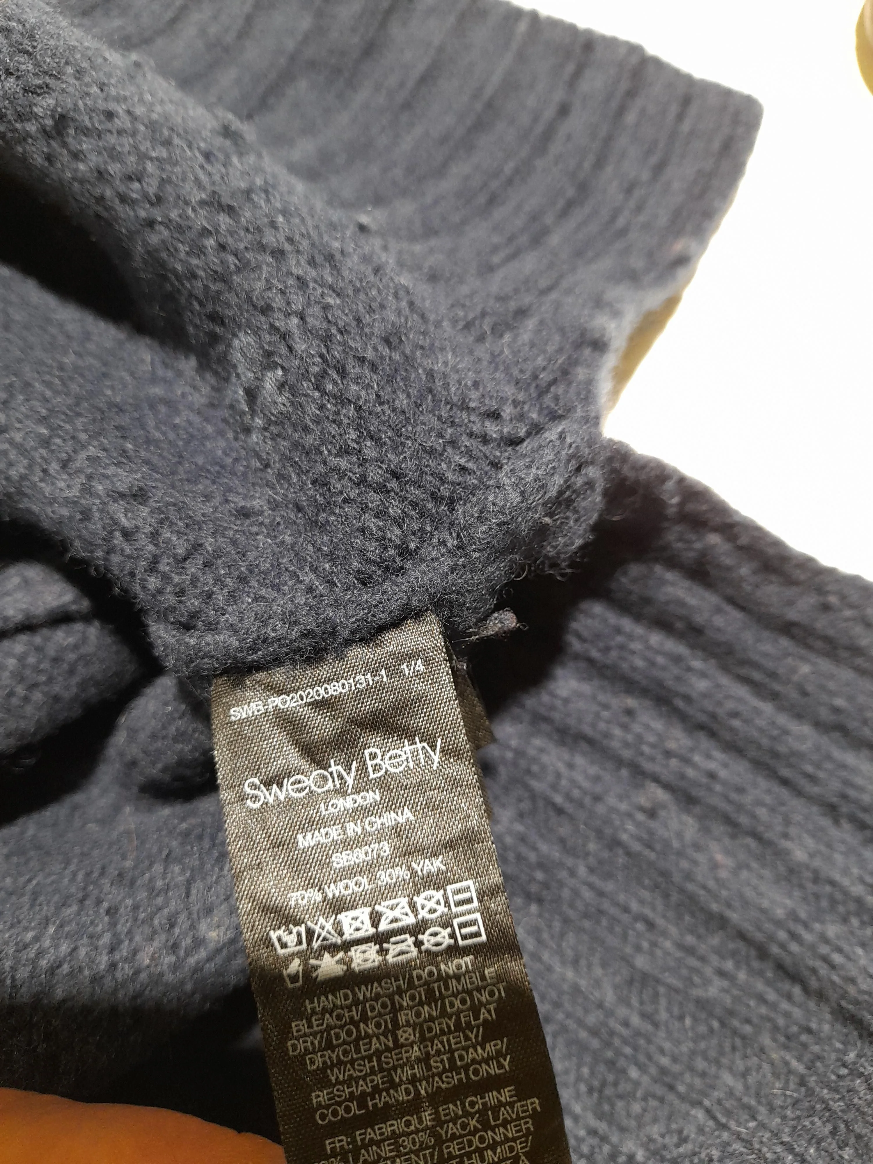Sweaty Betty Women's Jumper S Blue Wool with Other Round Neck Pullover - Image 7