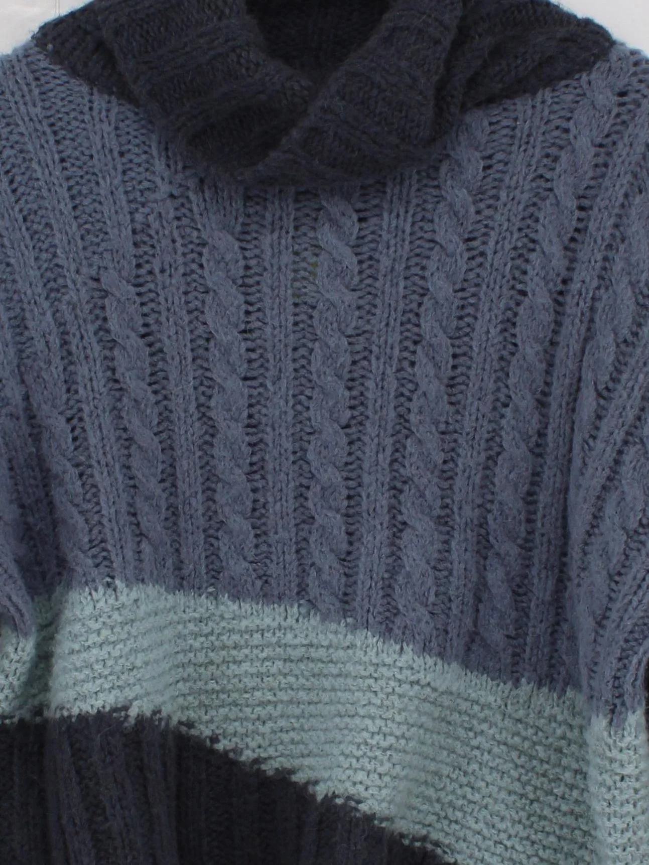 Sweaty Betty Women's Jumper XS Blue Acrylic with Wool Roll Neck Pullover - Image 3