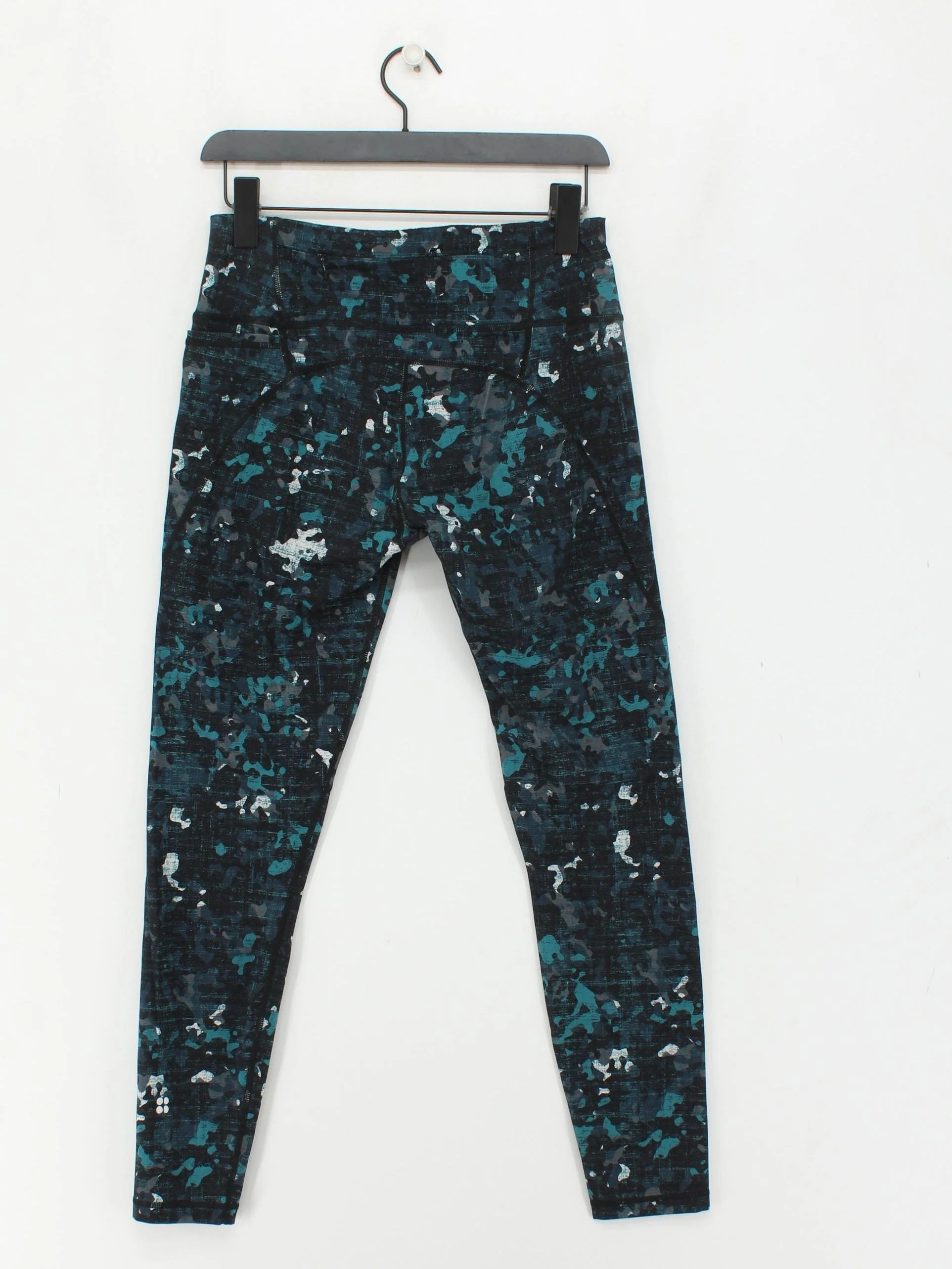 Sweaty Betty Women's Leggings M Black Camo Polyester with Elastane Full length - Image 2