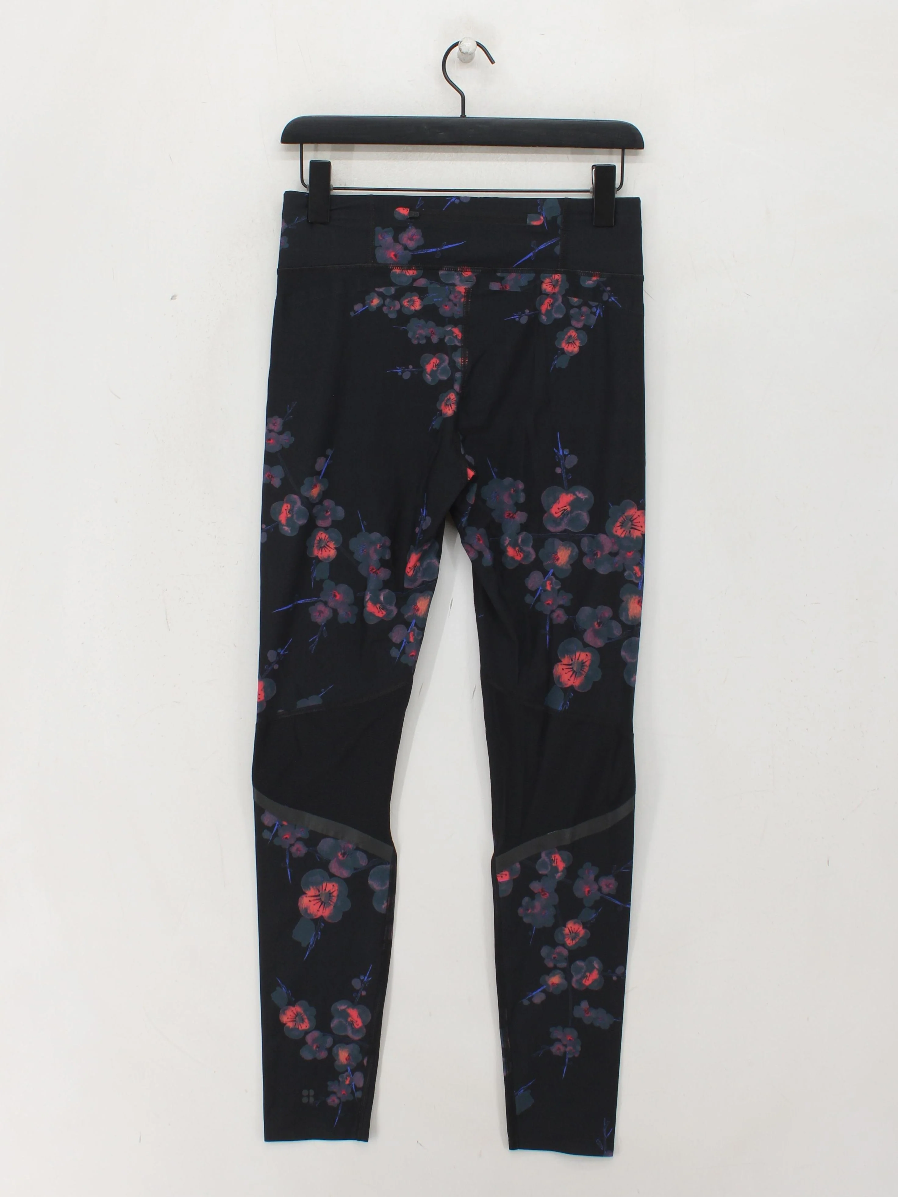 Sweaty Betty Women's Leggings M Black Floral Polyamide with Elastane Full length - Image 2